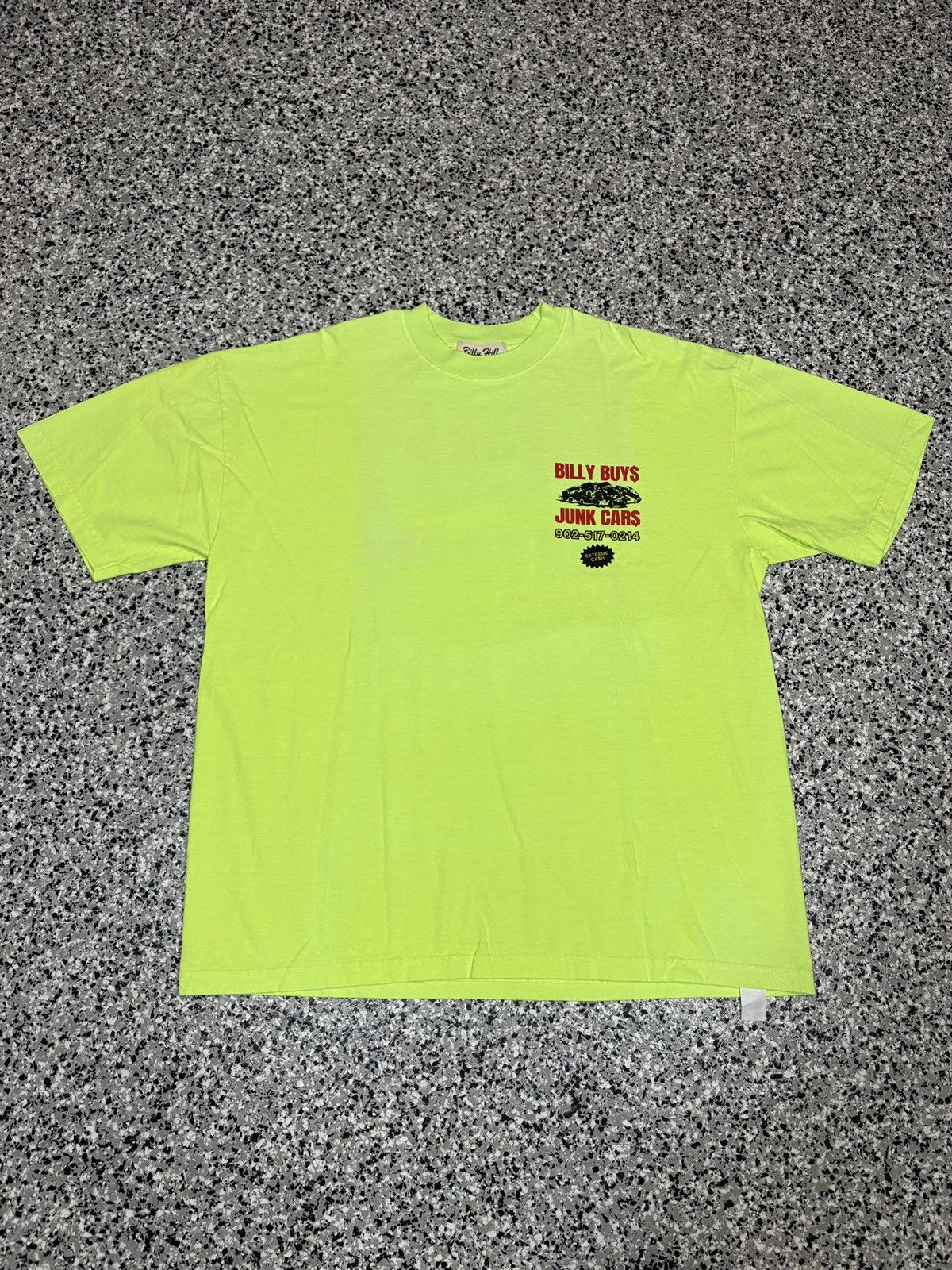 Billy Hill 2021 Billy Hill “I Buy Junk Cars” Neon Green Shirt Size XL Size US XL / EU 56 / 4 - 2 Thumbnail