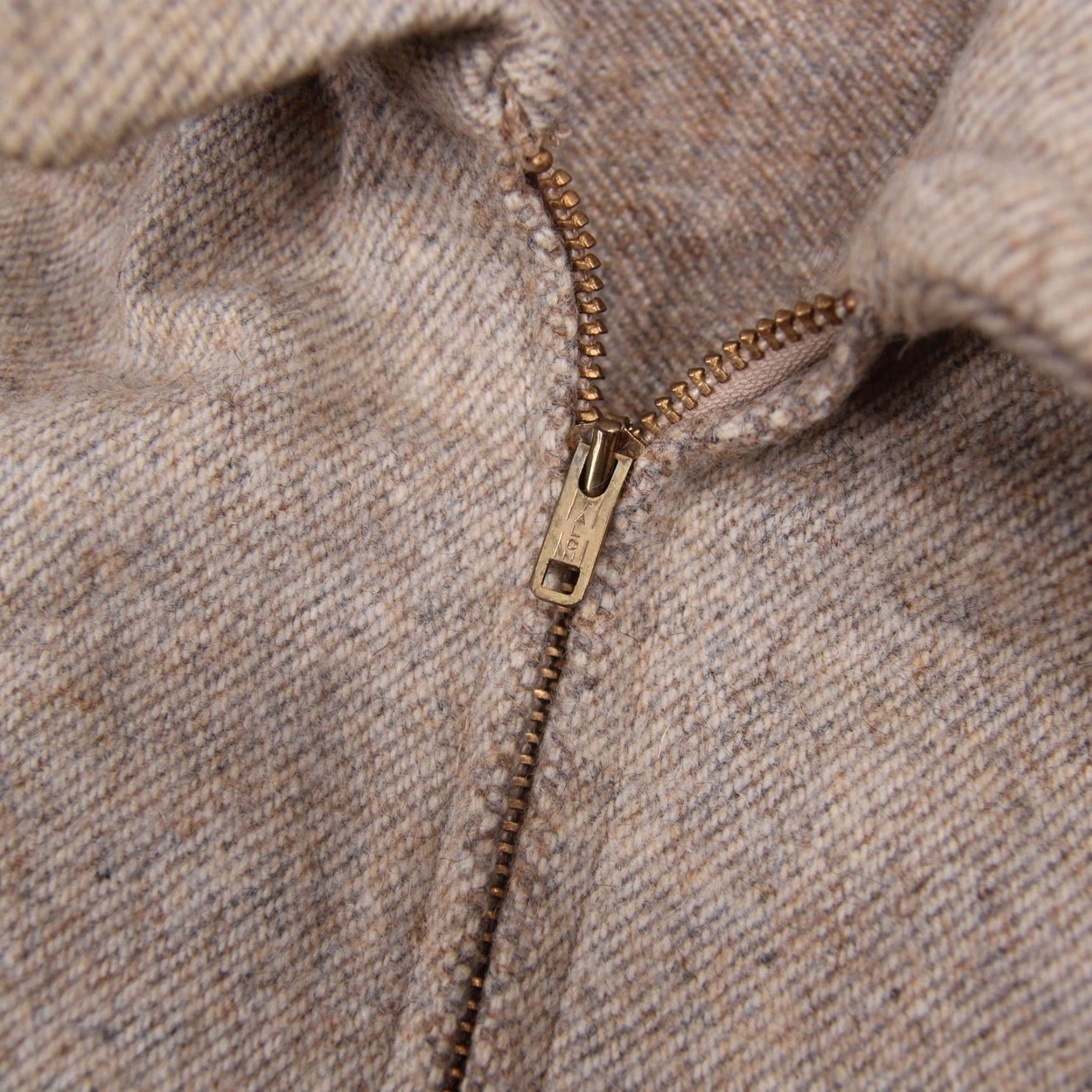 Vintage VINTAGE Brandless Mens Shirt Jacket Wool Gray M 21"x26" Talon Zipper Mens Size US M / EU 48-50 / 2 - 6 Thumbnail
