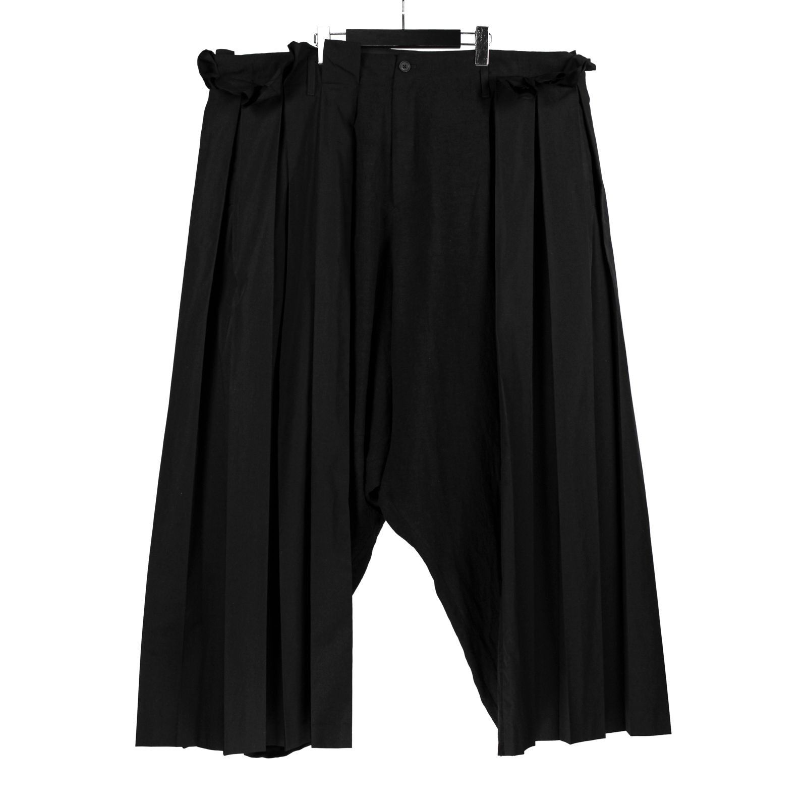 Yohji Yamamoto Yohji Yamamoto Pour Homme - PLEATED SAROUEL PANTS Size US 30 / EU 46 - 7 Thumbnail