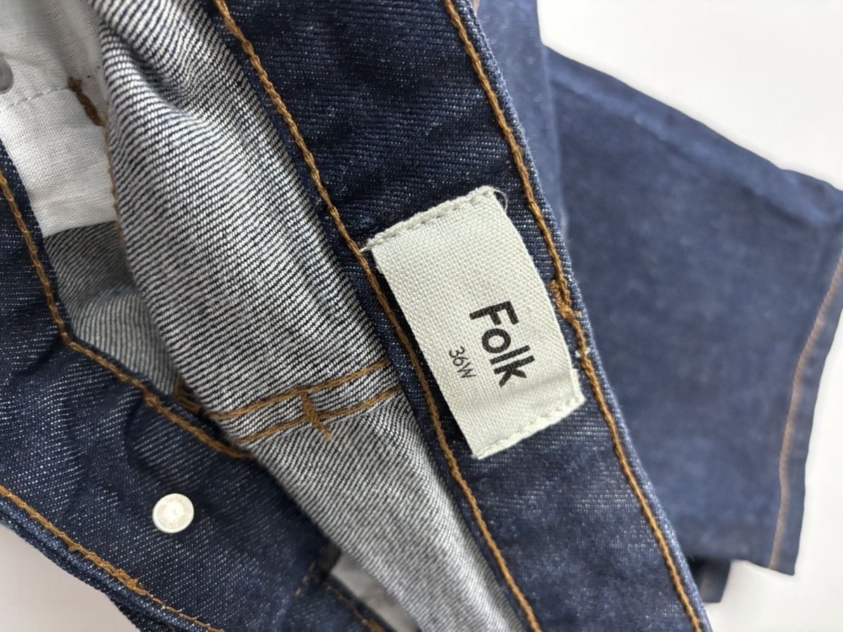 Folk × Japanese Brand FOLK Selvedge Denim Pants size 36 fits 34 Size US 36 / EU 52 - 5 Thumbnail