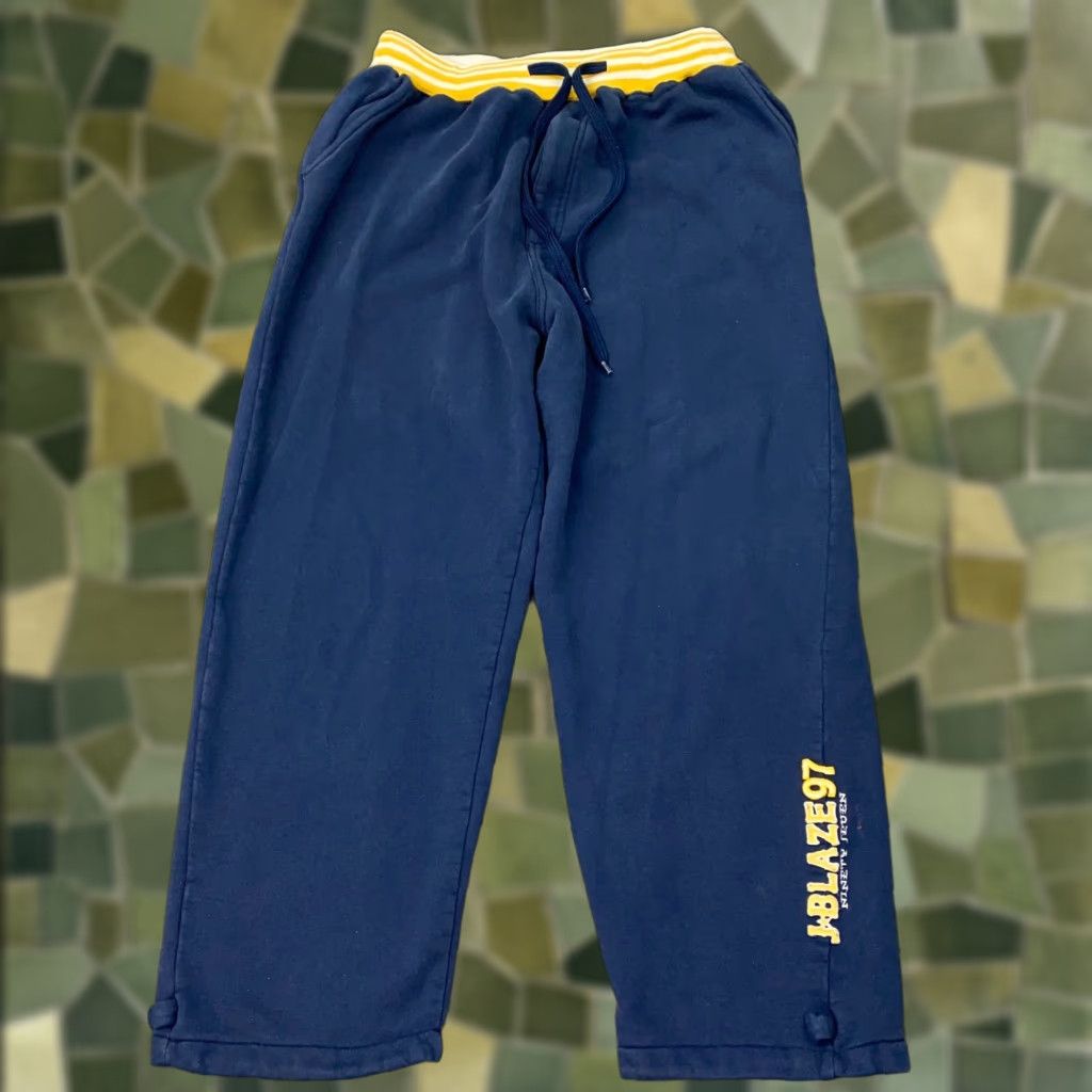 Vintage VTG Johnny Blaze Sweatpants Mens XXL Blue Heavy Hip Hop Streetwear Y2K Size US 39 - 1 Thumbnail