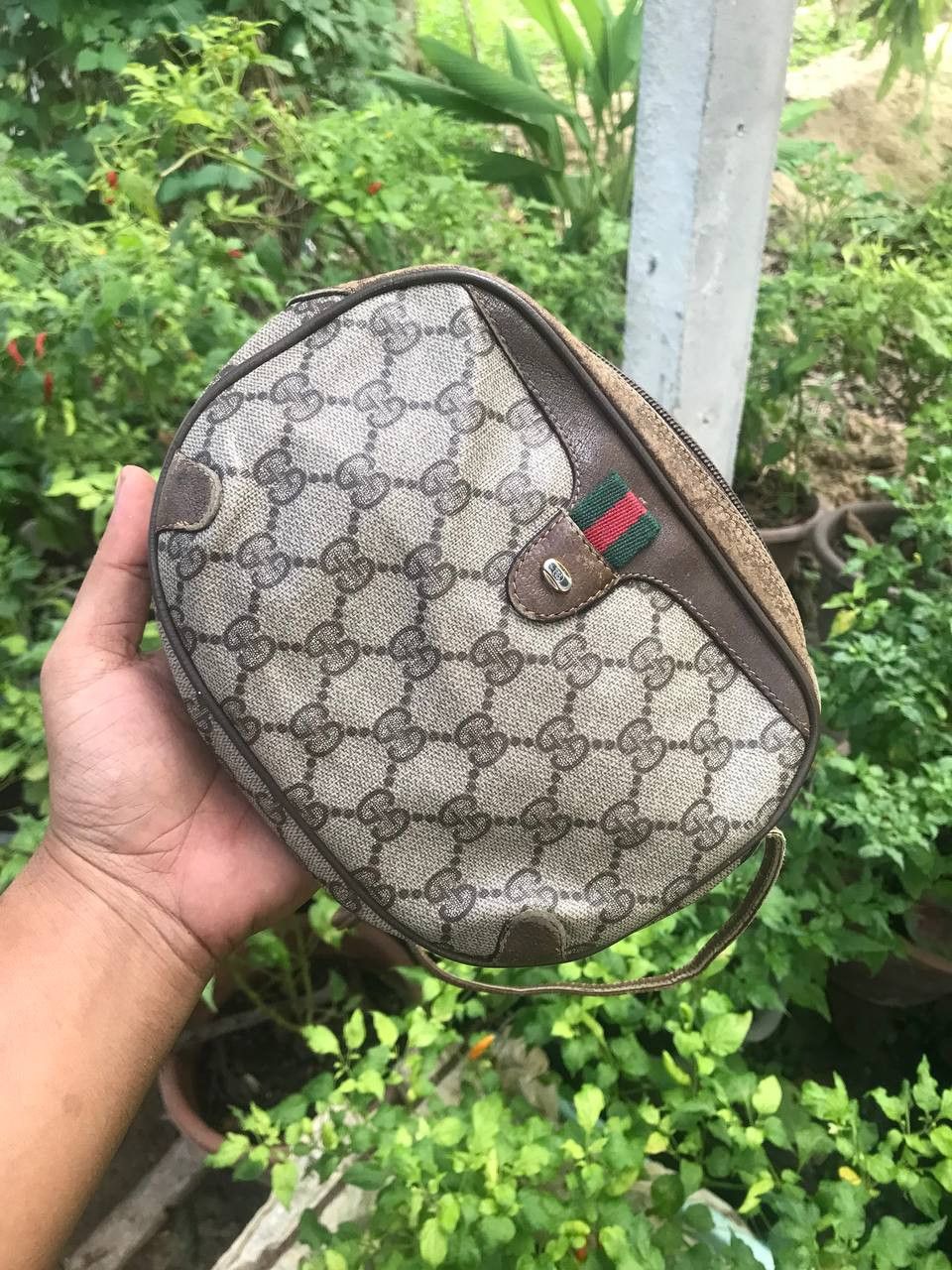 Gucci × Vintage Vintage Gucci GG Supreme Web Sherry Line Shoulder Size ONE SIZE - 2 Thumbnail