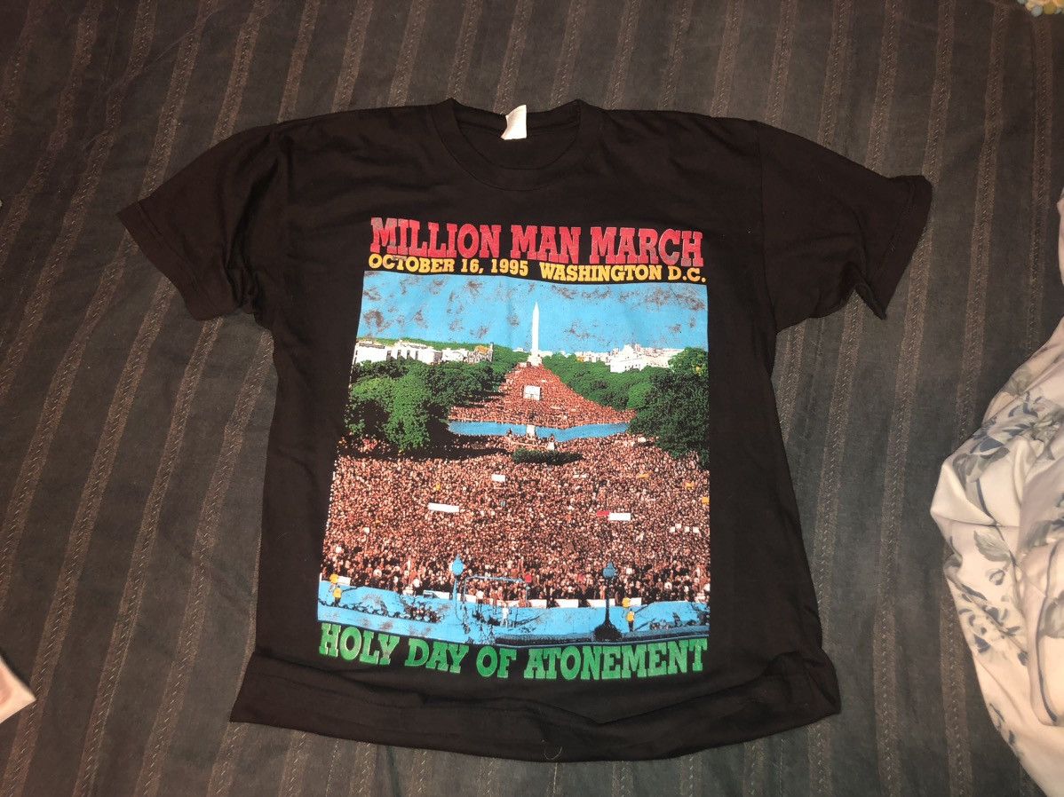 Rap Tees × Vintage Million Man March Size US M / EU 48-50 / 2 - 2 Thumbnail