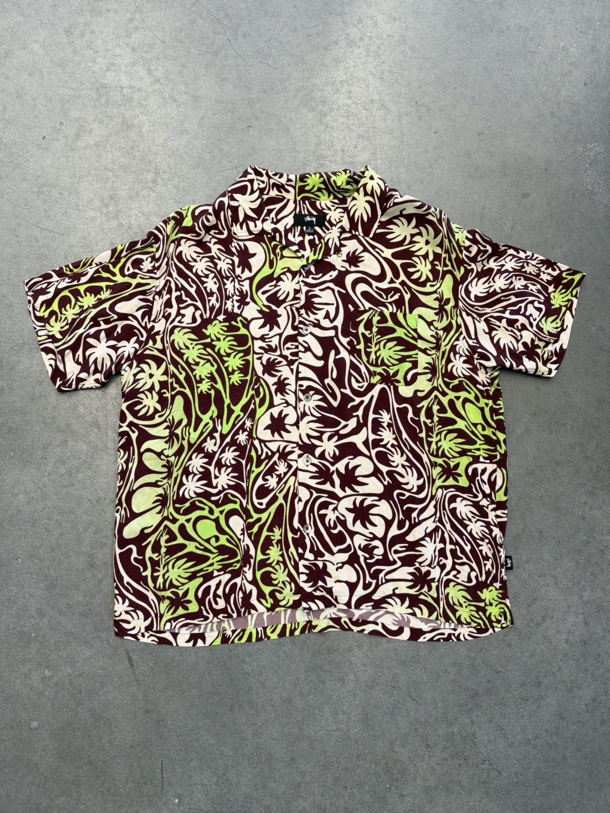 Stussy Stussy Palm Tree Psychedelic Button Up Size US L / EU 52-54 / 3 - 1 Thumbnail