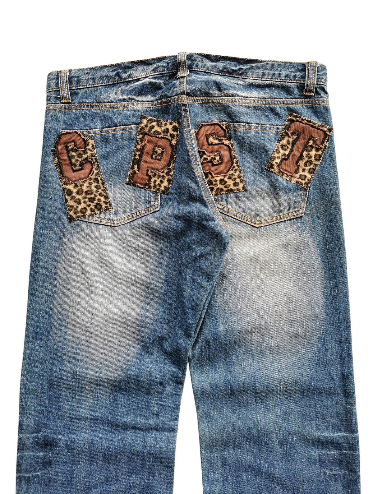 If Six Was Nine Chip Clip Distressed Jeans Size 34" / US 12 / IT 48 - 4 Thumbnail