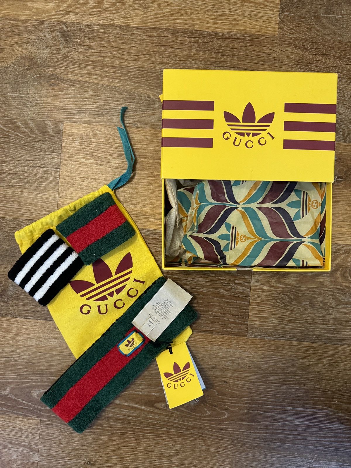 Adidas RARE Gucci adidas headband wristband set (tennis,basketball) Size ONE SIZE - 7 Thumbnail