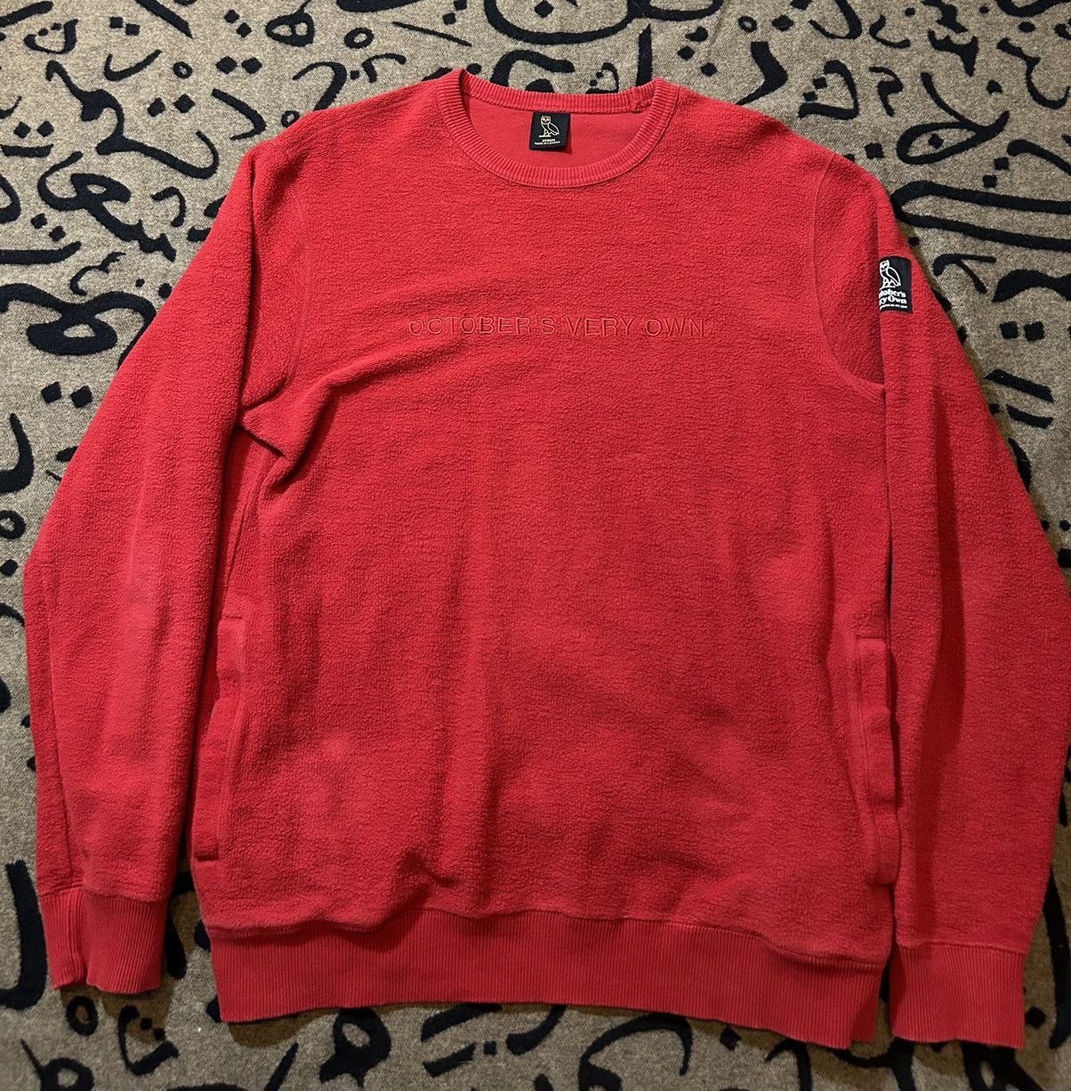 OVO Terry Cloth Wordmark Sweater