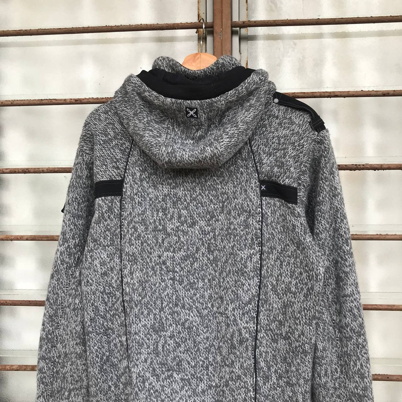 Arc'teryx × Japanese Brand × Patagonia MONTURA REMIX BIKER KNIT JACKET OUTDOOR JUMPER HOODIE Size US L / EU 52-54 / 3 - 12 Thumbnail