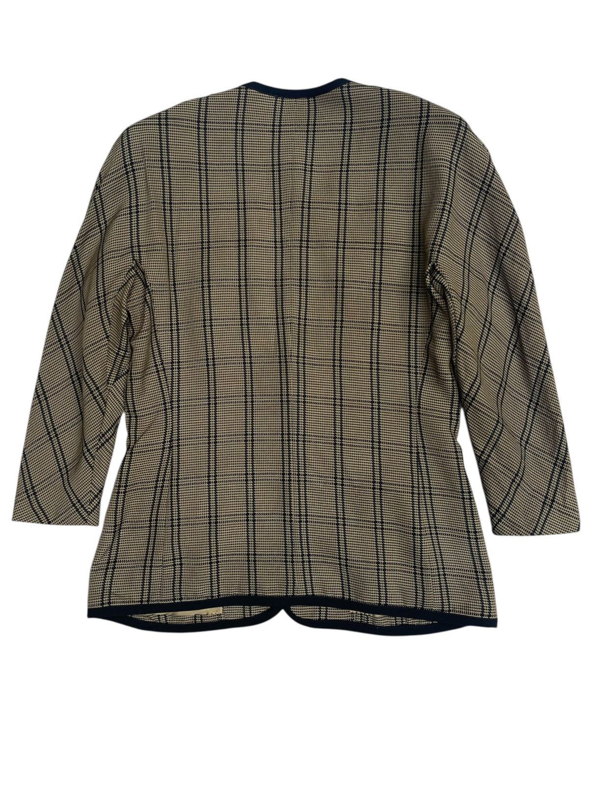 Designer Les Sportique Vintage Checkered Jacket – Pearl Button Size S / US 4 / IT 40 - 2 Thumbnail
