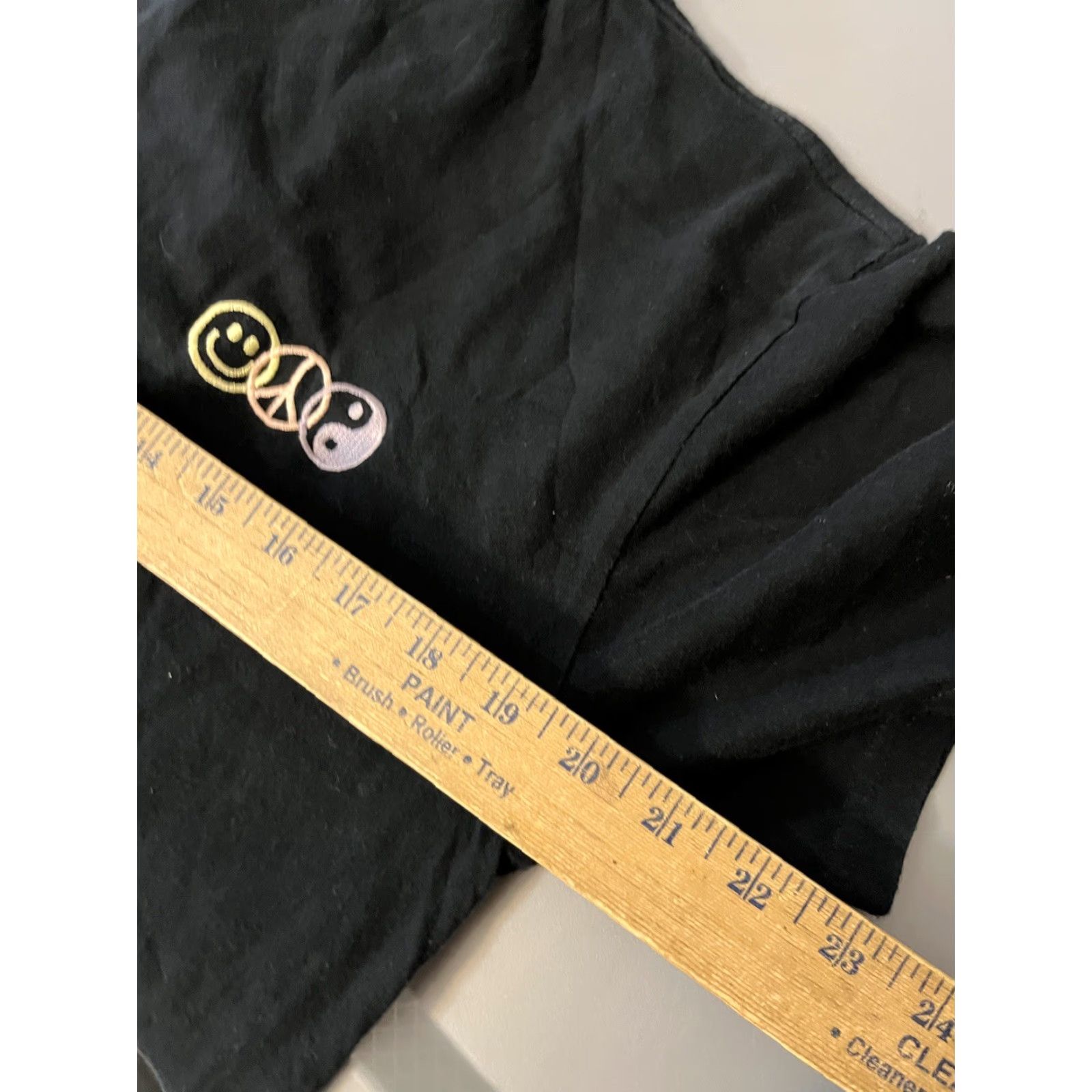 Pacsun PacSun Peace Sign Graphic Black T-Shirt Size M Unisex Graphic Print Limited Edition Short Sleeve Crew Neck Cotton Knit Men Size US M / EU 48-50 / 2 - 5 Thumbnail