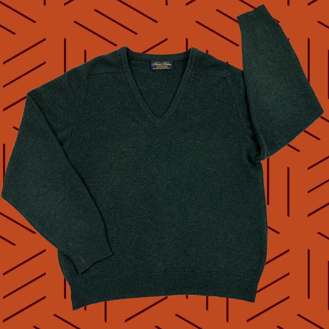 Brooks Brothers Brooks Brothers Sweater Mens M Green Lambswool Pullover Knit Wool Classic Jacket? Size US M / EU 48-50 / 2 - 1 Thumbnail