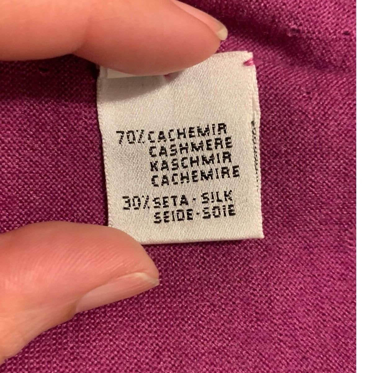 Cruciani Cruciani Fuchsia short sleeves sweater top size small Size S / US 4 / IT 40 - 4 Thumbnail