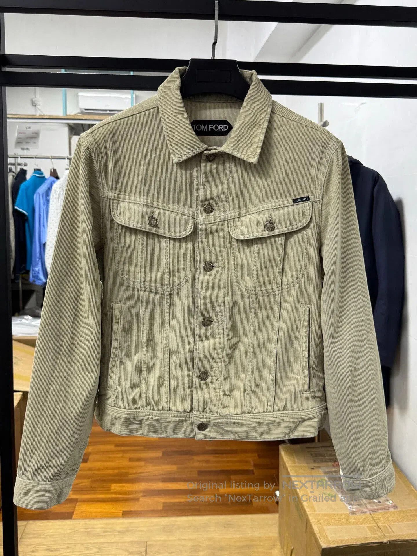 Tom Ford tom ford men's corduroy denim jacket beige. Size US M / EU 48-50 / 2 - 1 Thumbnail