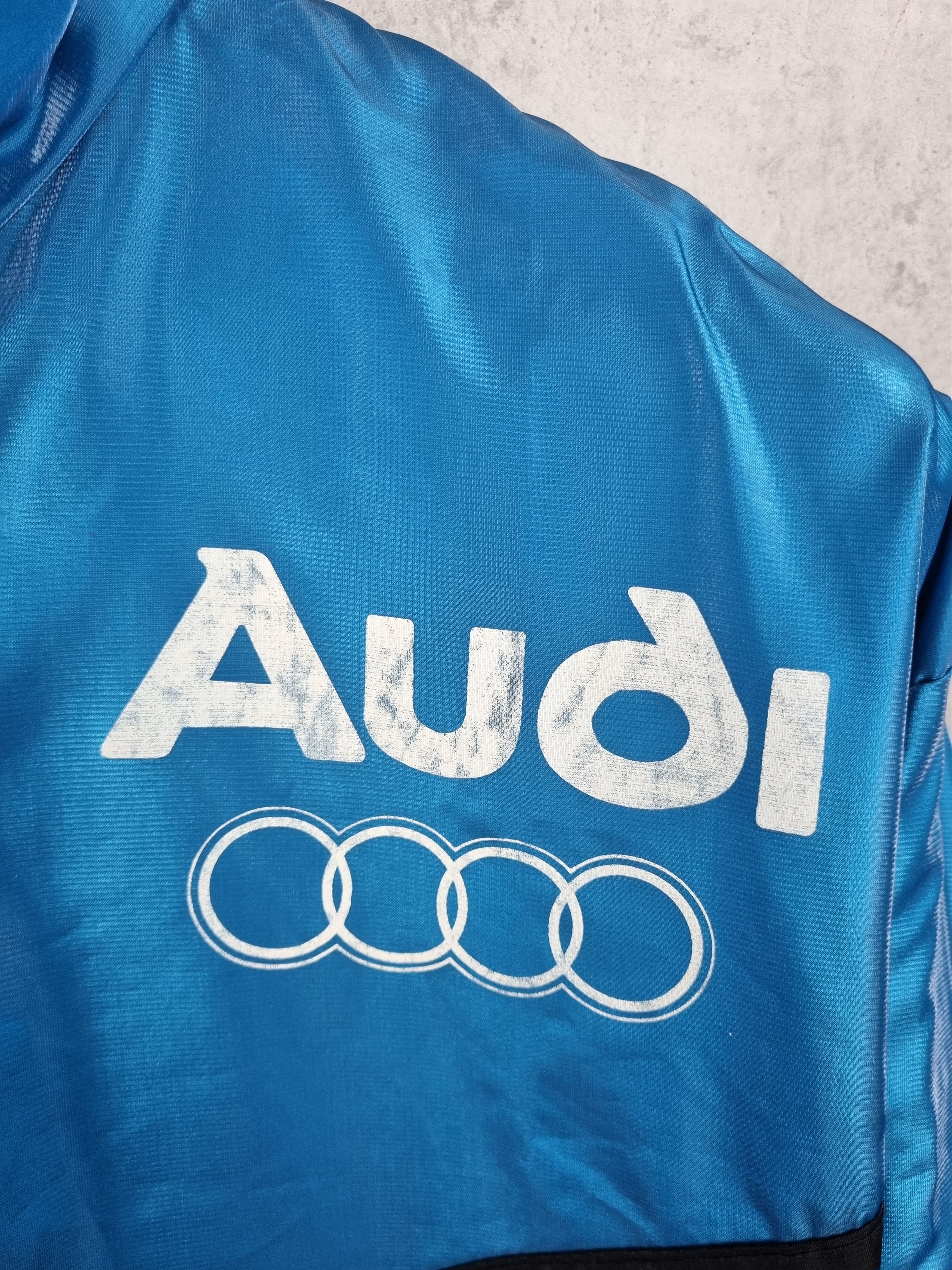 Audi × Vintage 80 Audi Sport V6 Quatro Nylon Vintage Moto Jacket Size US XXL / EU 58 / 5 - 8 Thumbnail