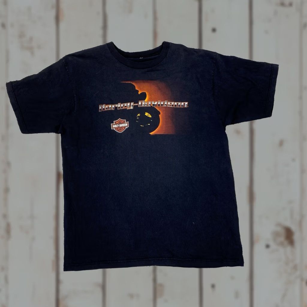 Harley Davidson VINTAGE Harley-Davidson Shirt Mens XXL Black USA 90s Cotton T-Shirt Crew Neck Short Sleeve Graphics San Antonio Texas Mens Size US XXL / EU 58 / 5 - 1 Thumbnail