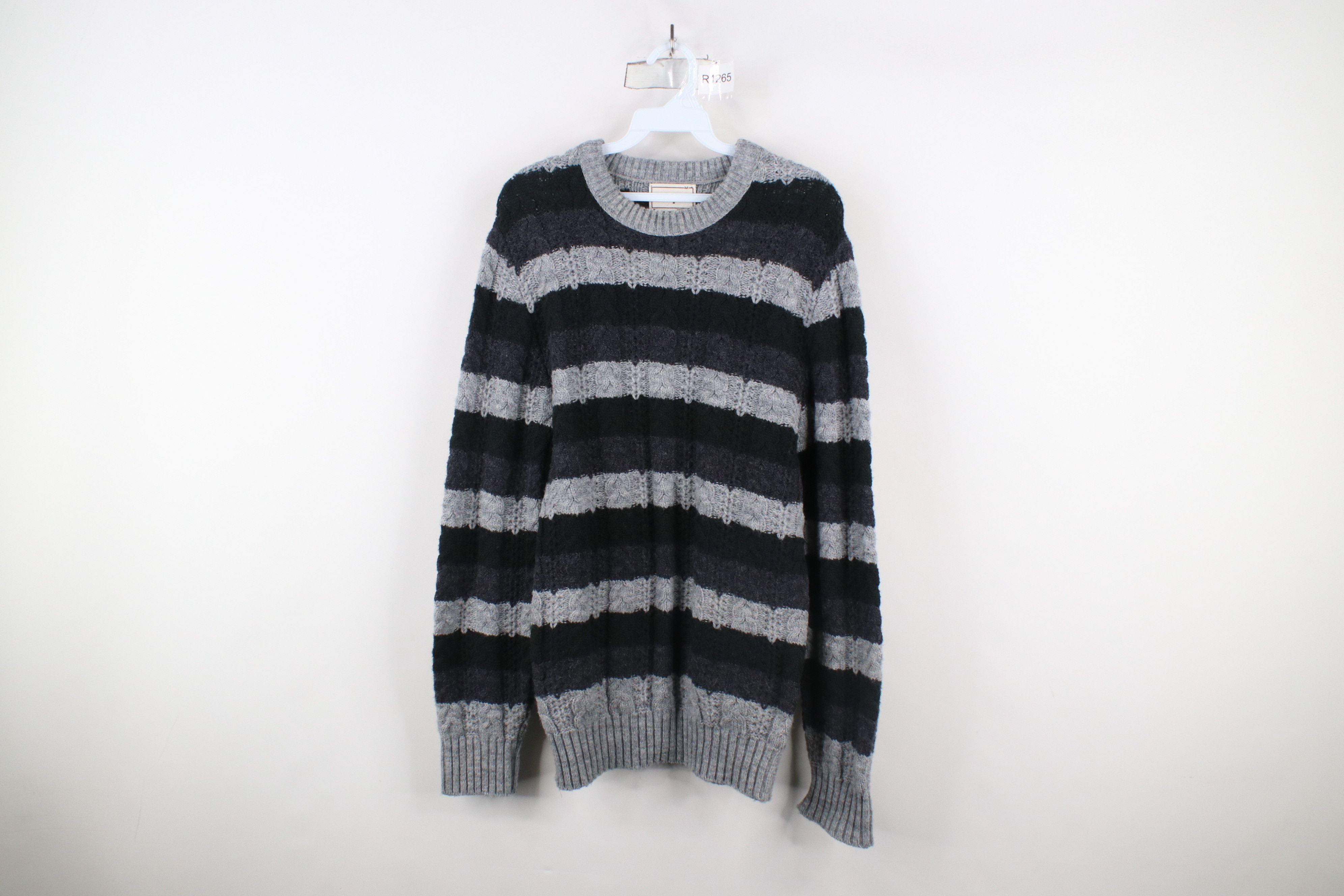 Vintage Vintage 70s Streetwear Block Chunky Cable Knit Sweater USA Size US M / EU 48-50 / 2 - 1 Thumbnail