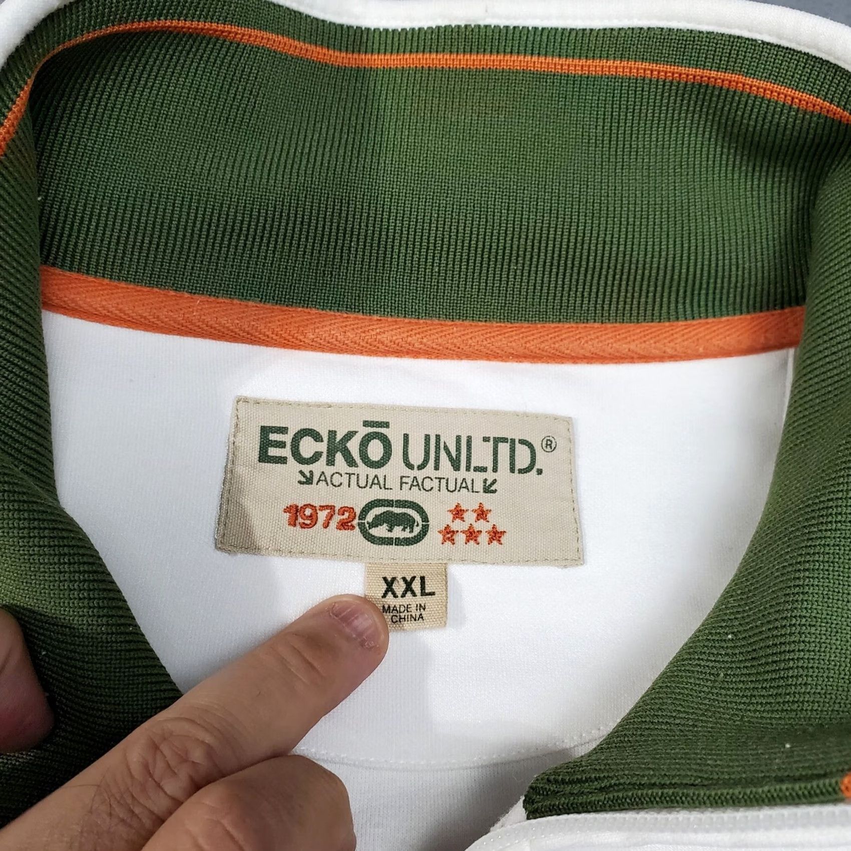 Ecko Unltd. VINTAGE Ecko Unltd. Track Jacket Mens 2XL White Embroidered Hip Hop 90s Streetwear Jacket Mens XXL White Size US XXL / EU 58 / 5 - 7 Thumbnail