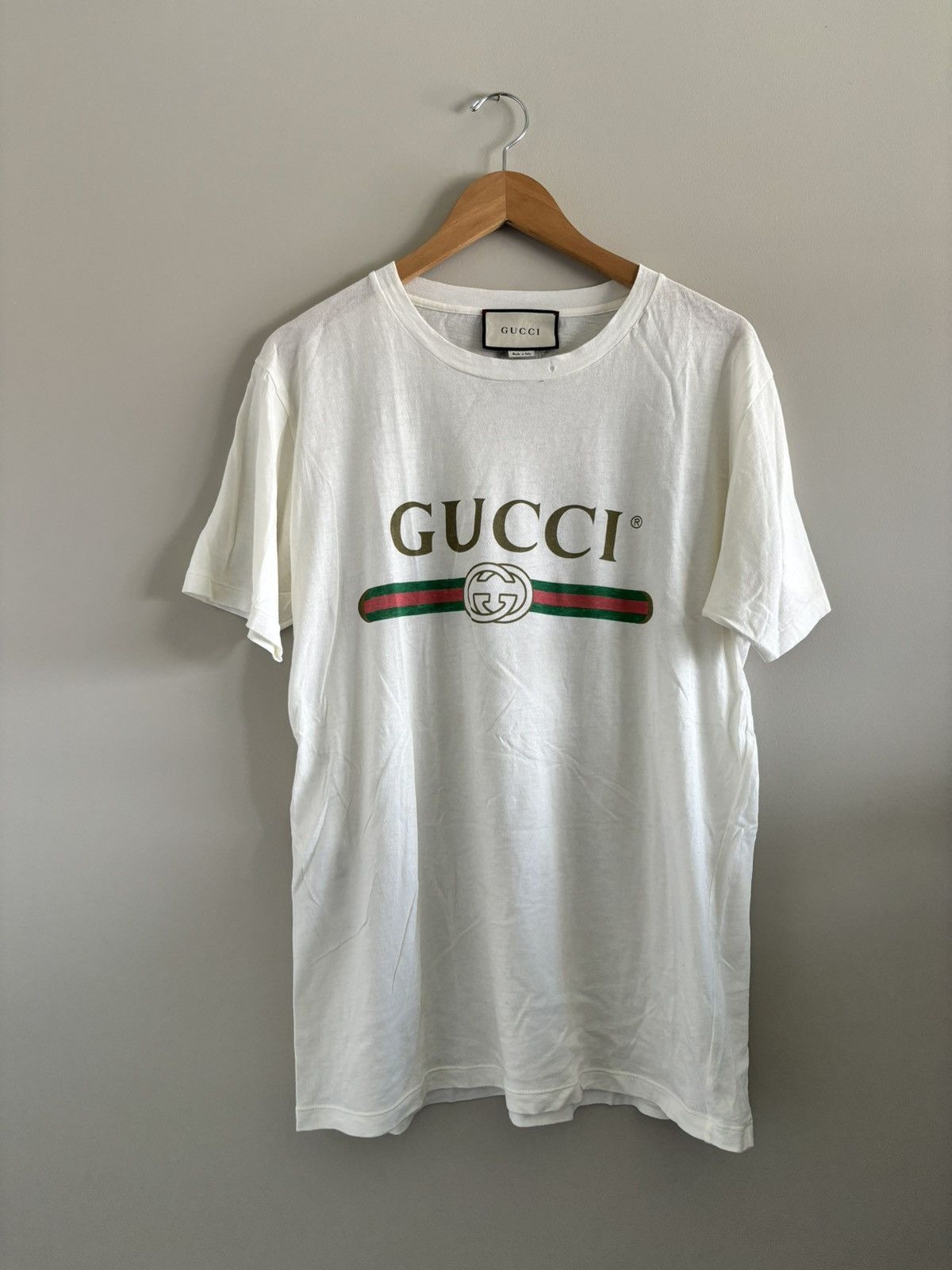 Gucci Gucci logo flower tee Size US S / EU 44-46 / 1 - 1 Thumbnail