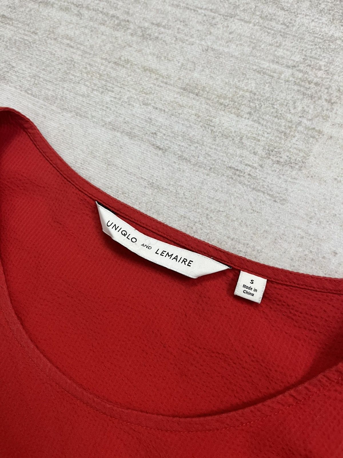 Lemaire × Uniqlo Uniqlo and Lemaire seersucker boxy red blouse Size M / US 6-8 / IT 42-44 - 5 Thumbnail