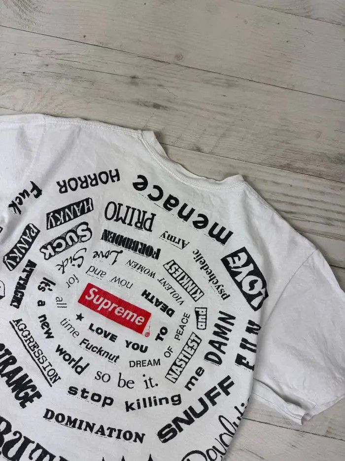 Supreme Supreme Spiral Tee Size US L / EU 52-54 / 3 - 12 Thumbnail