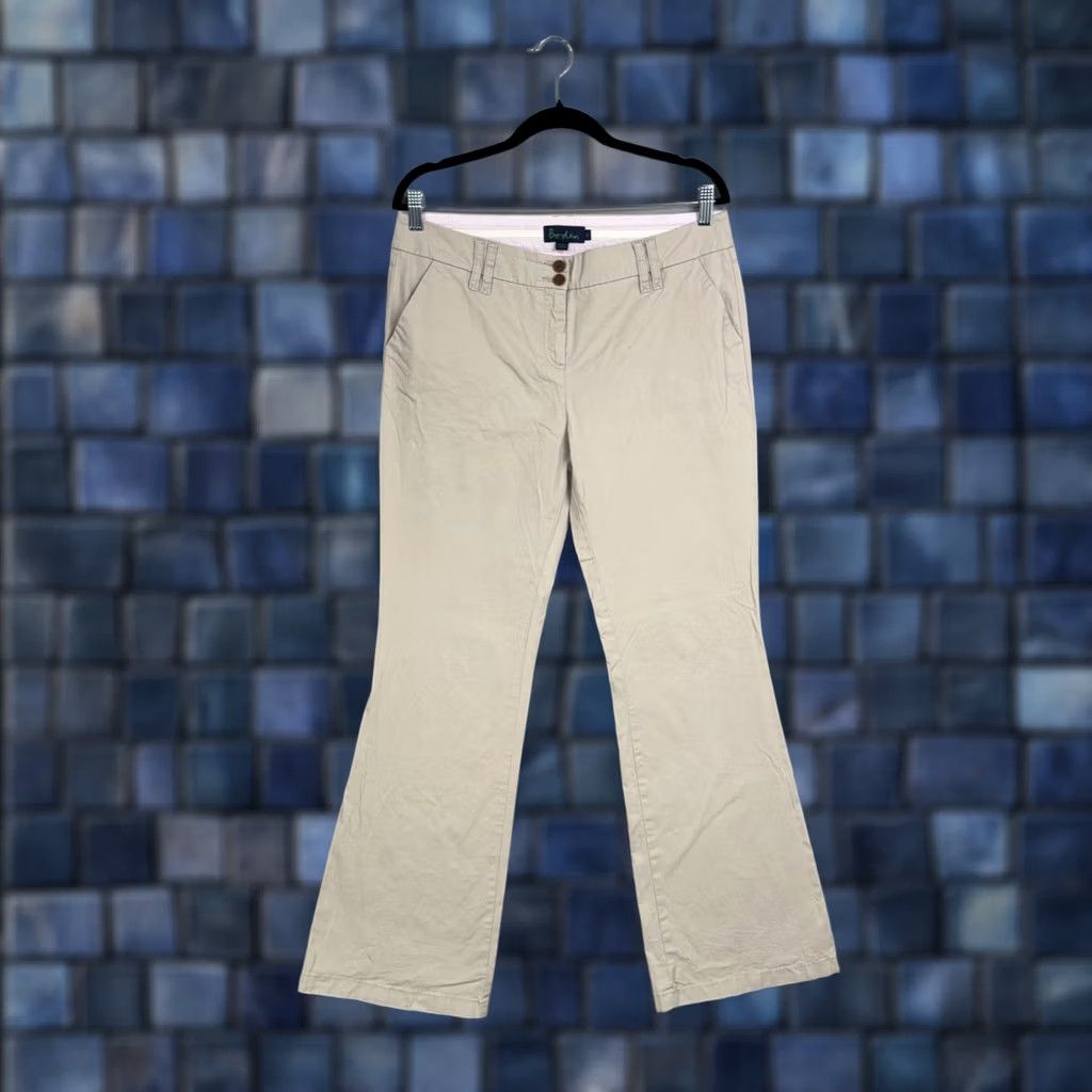 Boden Boden Pants Womens 14L Beige Chino Bootcut Stretch Twill Work Office Casual Size 36" / US 14 / IT 50 - 1 Thumbnail