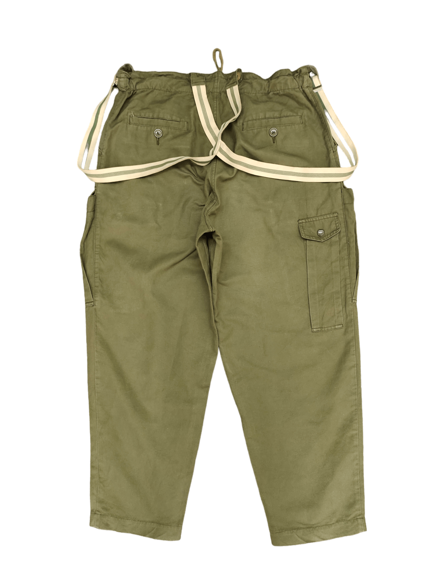 Johnbull Vtg 90s Johnbull OG Military Baggy Cargo Pant With Suspender Size US 34 / EU 50 - 10 Thumbnail