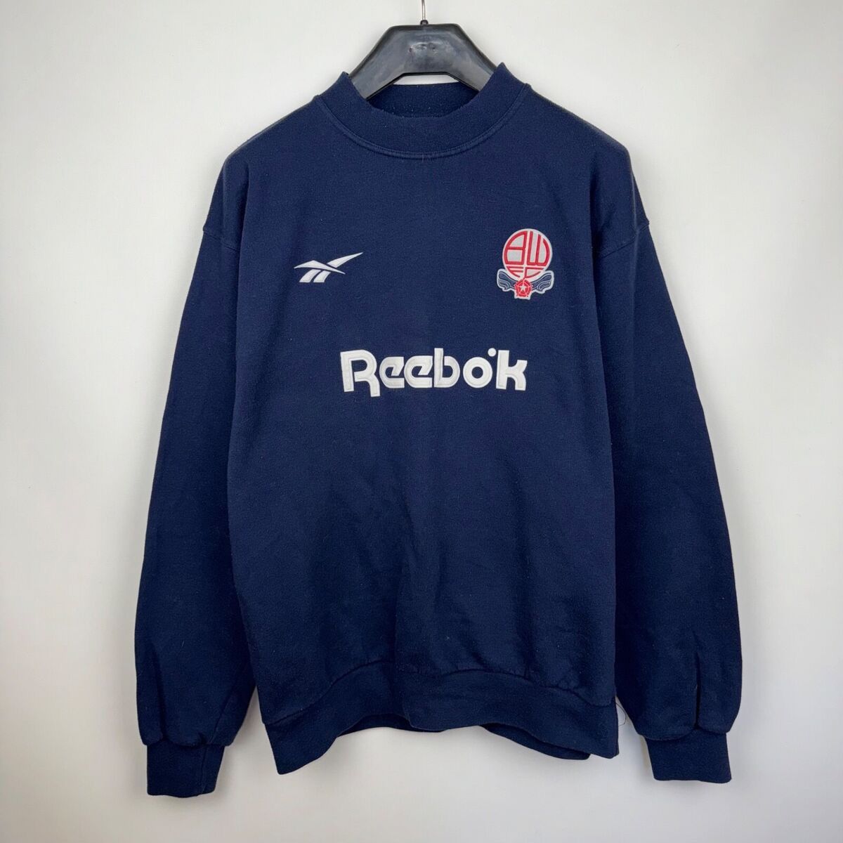 Reebok BOLTON WANDERERS 1998 TRAINING FOOTBALL SOCCER SWEATSHIRT Size US L / EU 52-54 / 3 - 1 Thumbnail