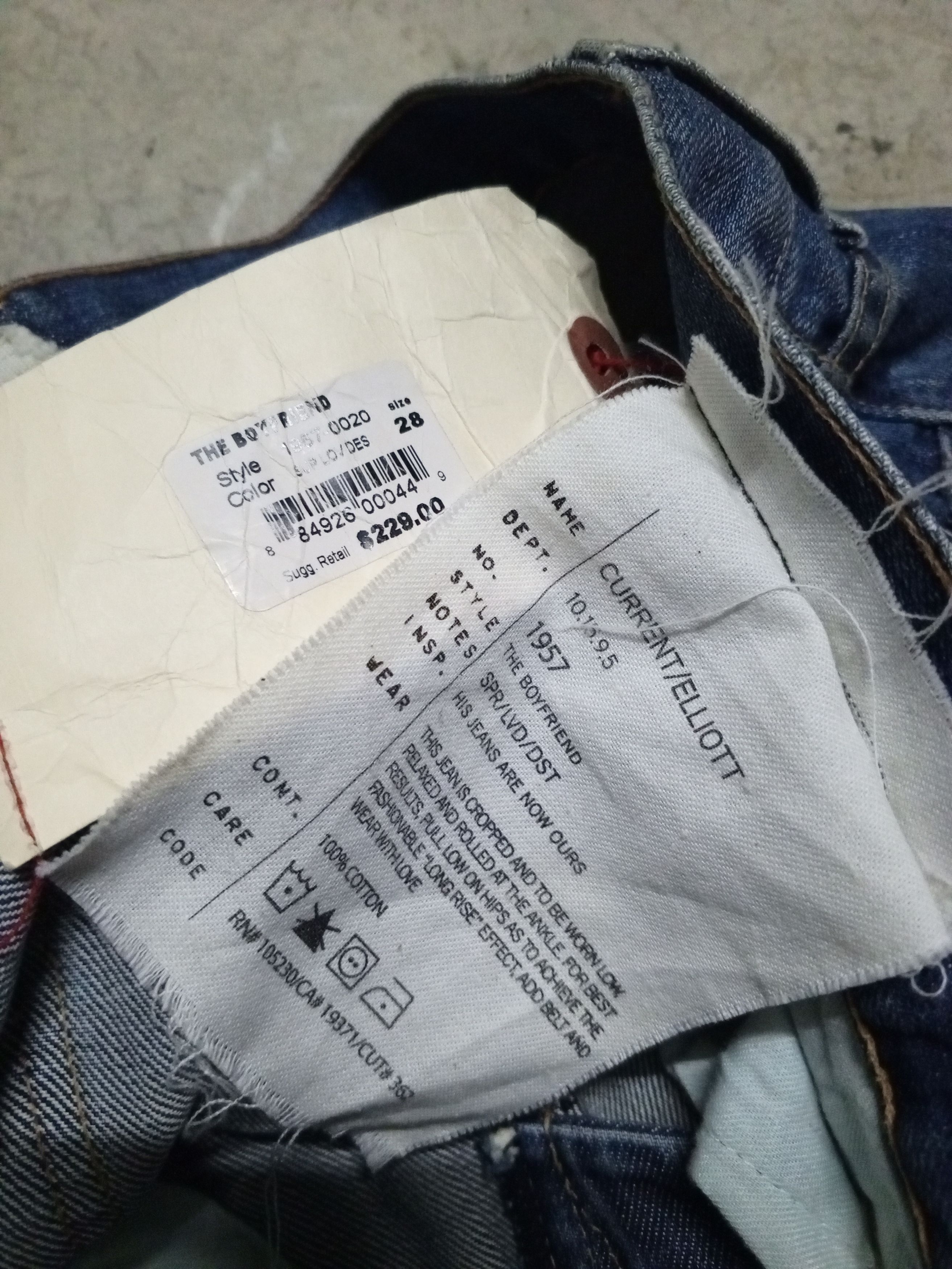 Current/Elliot CURRENT/ELLIOTT JEANS //LOT 1957 Size US 35 - 11 Thumbnail