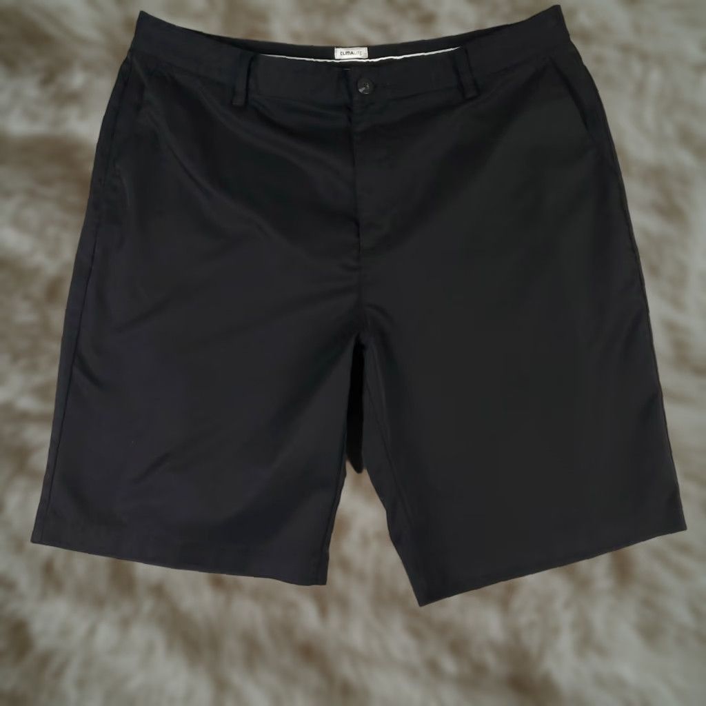 Adidas Adidas Shorts Mens 36 Black Golf Casual Flat Front Chino Pockets Zip Polyester Machine Washable Size US 36 / EU 52 - 1 Thumbnail