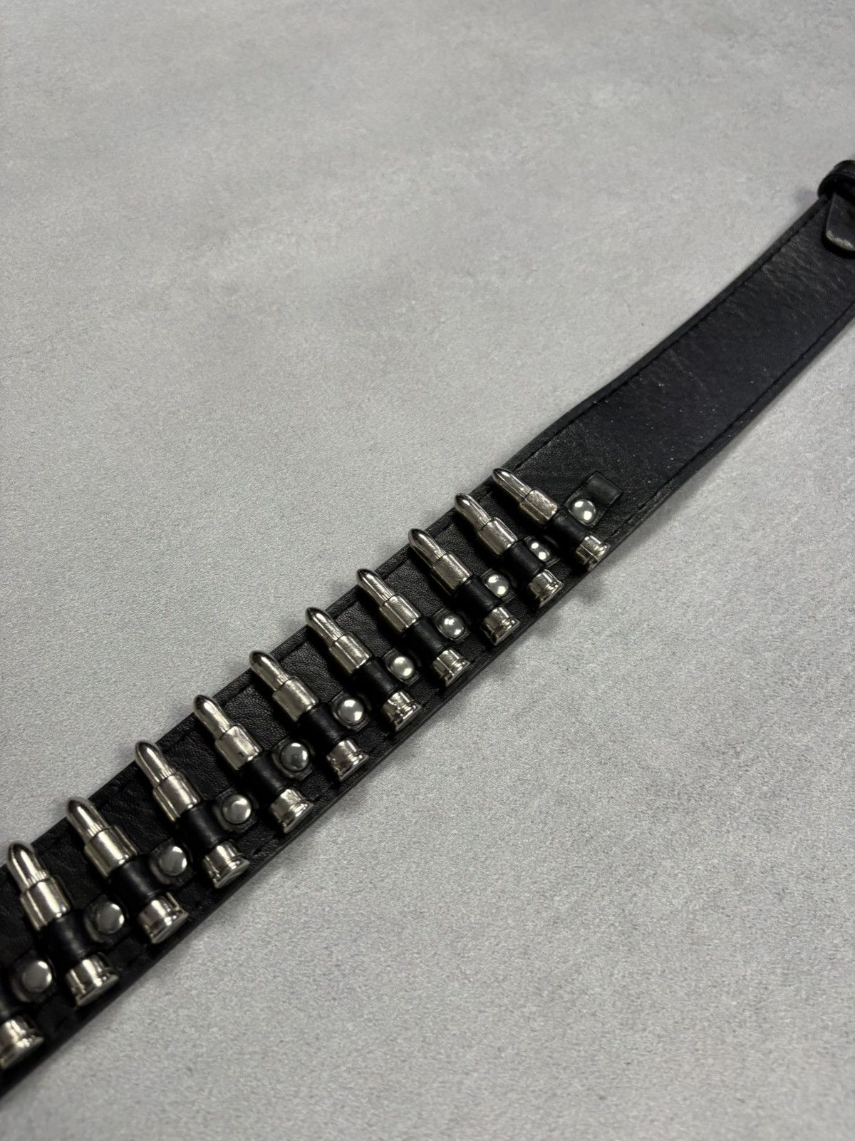 Vintage Retro Punk Belt Bullet Belt Y2K Streetwear Grunge Leather Size ONE SIZE - 7 Thumbnail