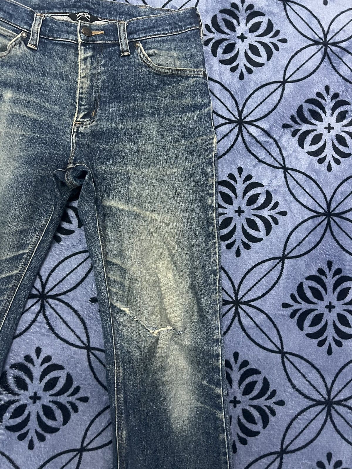 Vintage × Wrangler Wrangler USA - vintage 90’s distressed Size US 29 - 3 Thumbnail