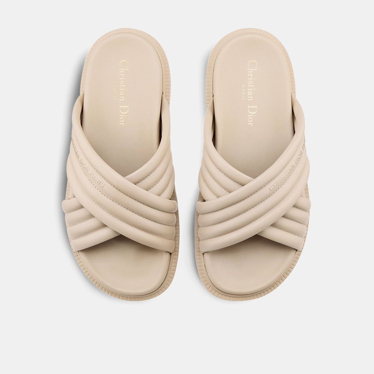 Dior o1bcso1str0225 D-Cross Slide in Powder Beige Size US 8 / IT 38 - 4 Thumbnail