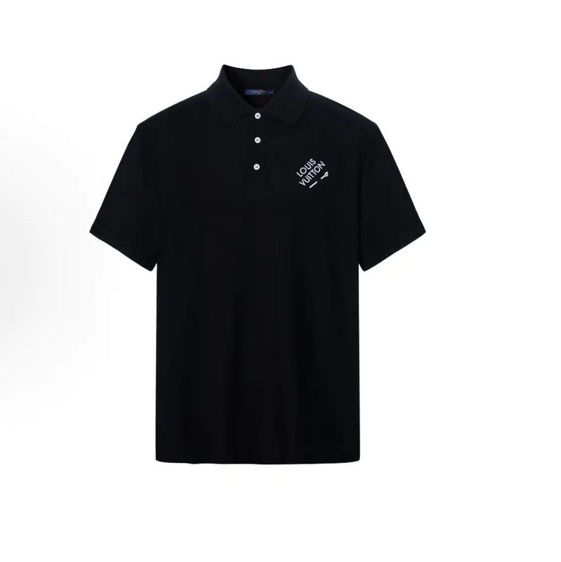 Louis Vuitton Louis Vuitton Men's Black Cotton T-Shirt XL 0089 Size US XL / EU 56 / 4 - 1 Thumbnail