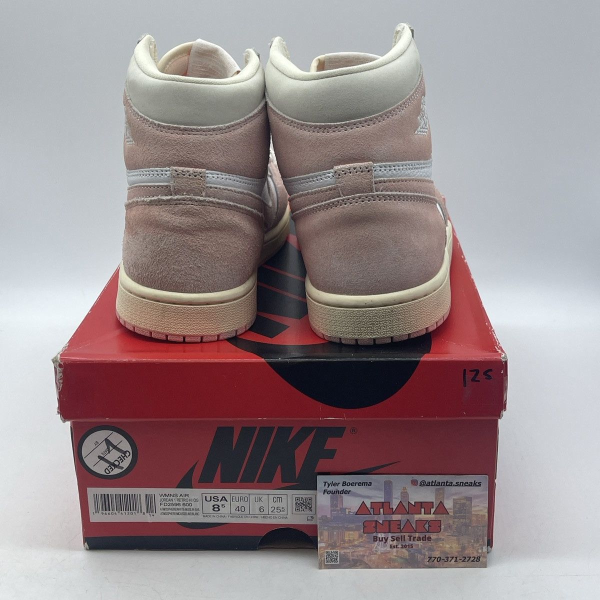 Jordan Brand Wmns air Jordan 1 high washed pink Size US 8.5 / IT 38.5 - 3 Thumbnail
