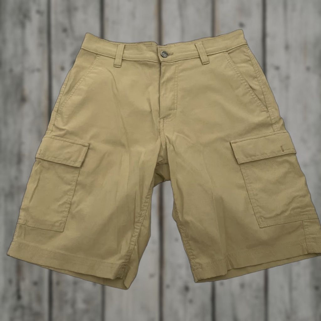 Eddie Bauer Eddie Bauer TraveX Cargo Shorts Mens 30 Khaki Outdoor Lightweight Nylon Stretch Size US 30 / EU 46 - 1 Thumbnail