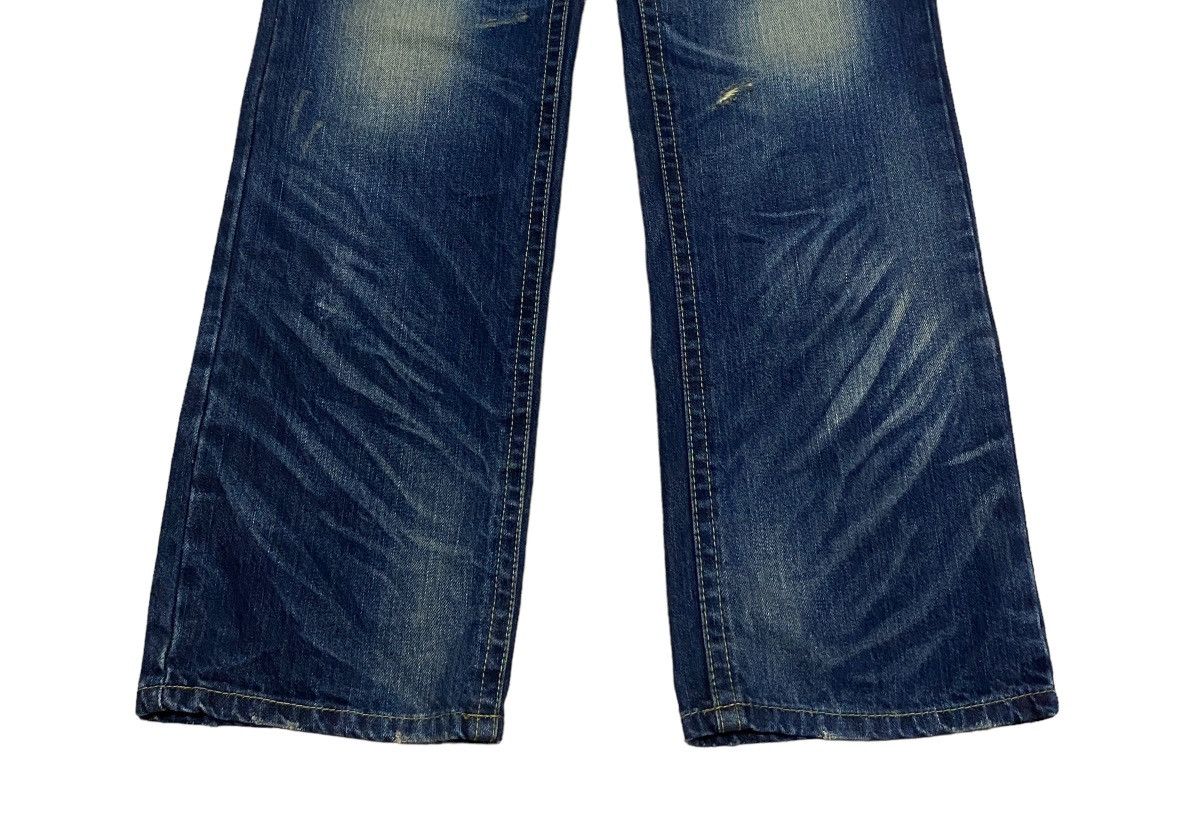 Le Grande Bleu (L.G.B.) Rare Design Vintage Brand Lolita Flared Jeans 1990s Size US 33 - 5 Thumbnail