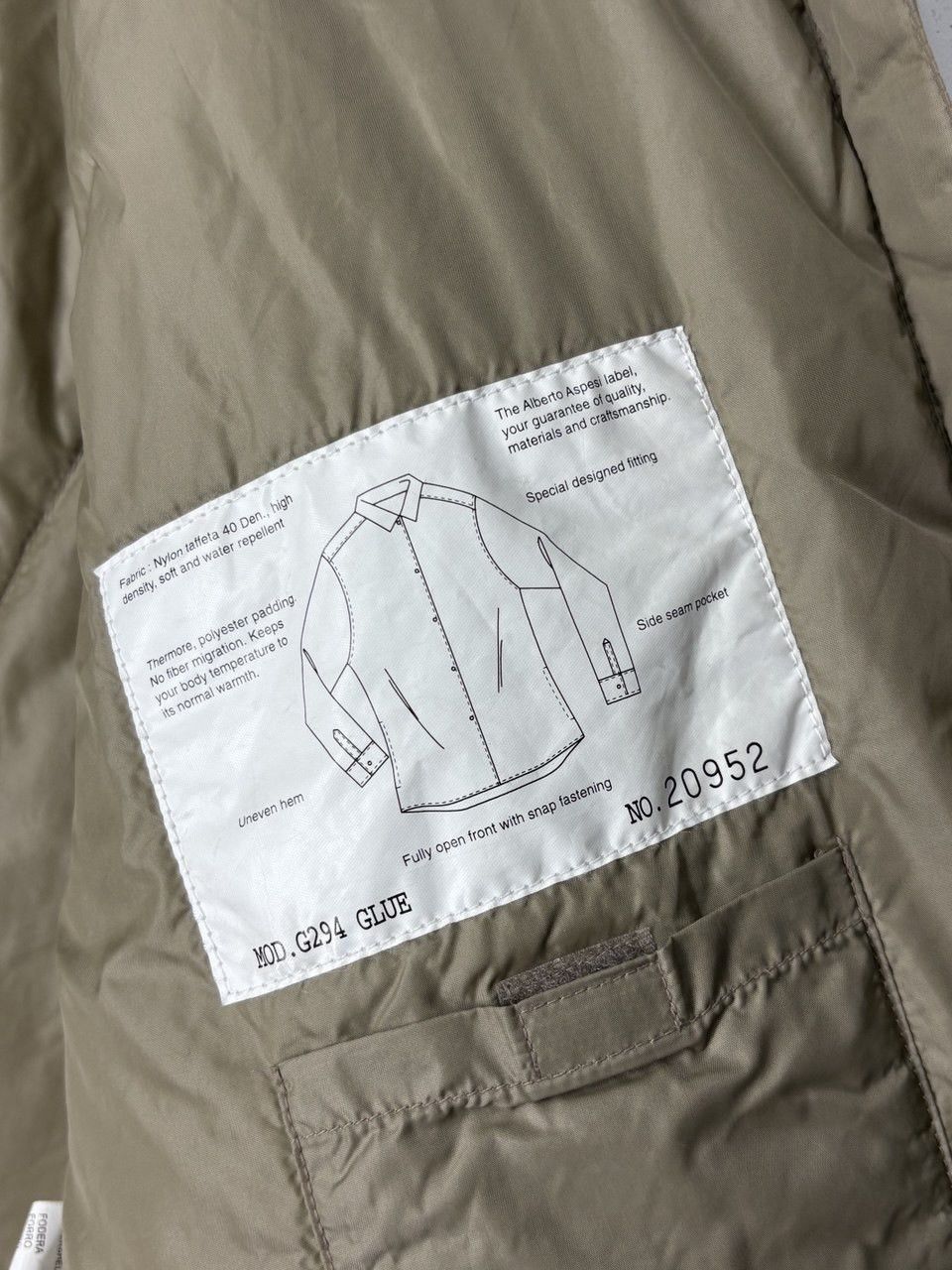 Aspesi Alberto Aspesi Padded Nylon Overshirt Snap Button Size US S / EU 44-46 / 1 - 15 Thumbnail