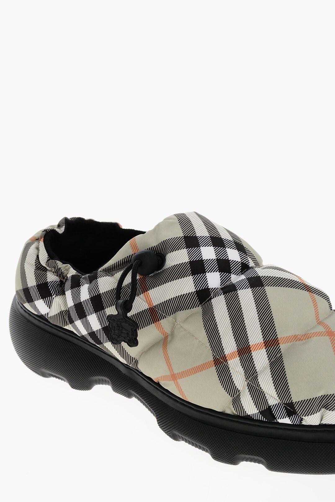 Burberry og1mm1125 Tartan Patterned Puffy Quilted Mules Beige/Multi Size US 9 / EU 42 - 4 Thumbnail