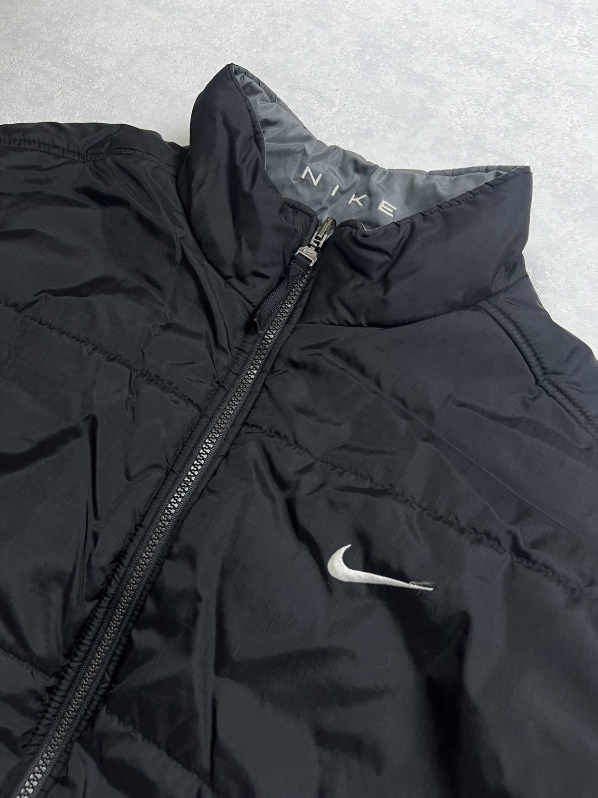 Nike 90s Nike Double Swoosh Vintage Drill Oversized Puffer Jacket Size US XL / EU 56 / 4 - 6 Thumbnail