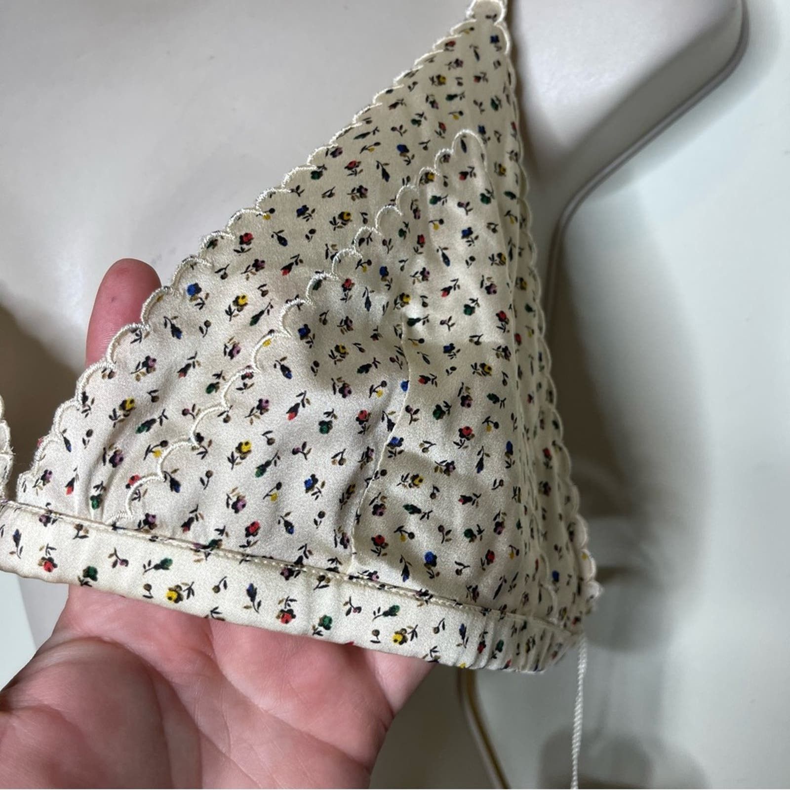 Doen Lucie Bralette Luda Brielf set 100% silk Sweet Clover