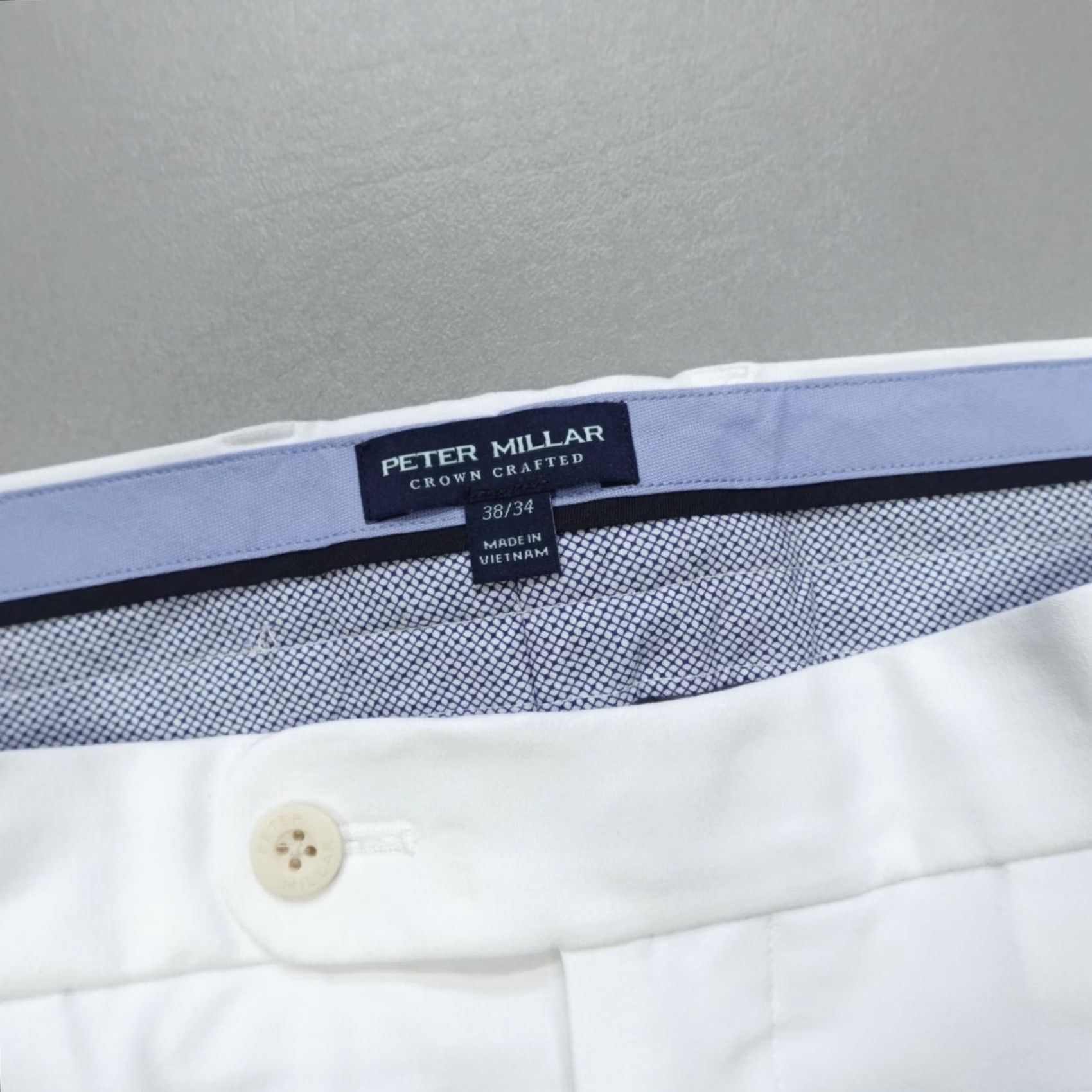 Peter Millar Peter Millar Crown Crafted Surge Performance Pants Men's 38x34 White Chino Straight Pockets Moisture Wicking Tailored Regular Size 38 Black? Size US 38 / EU 54 - 4 Thumbnail