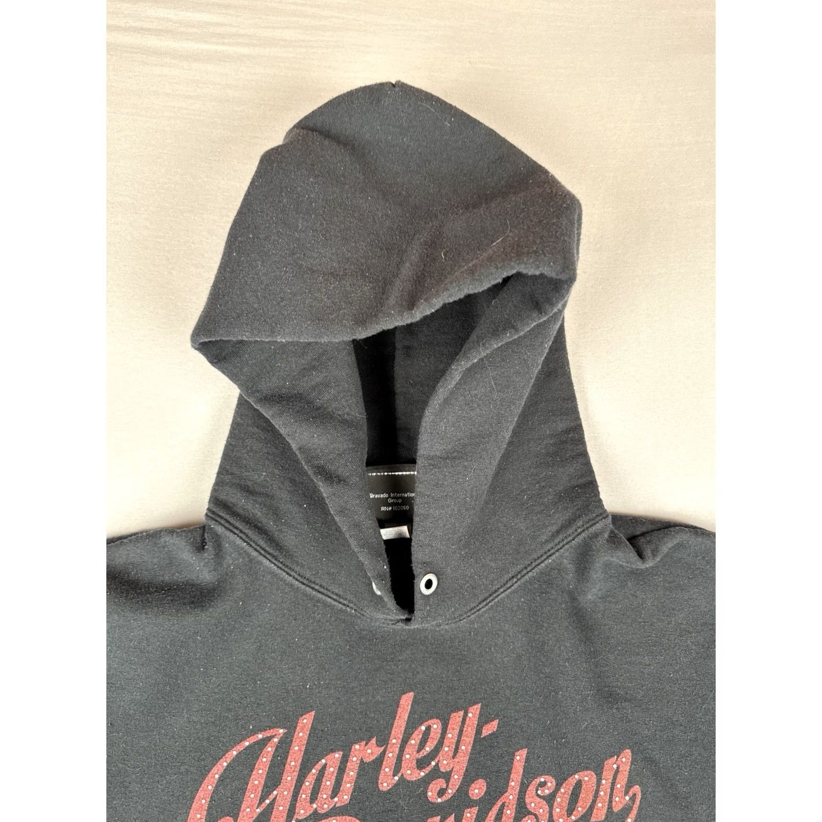 Harley Davidson VINTAGE Harley-Davidson Hoodie Eagle Biker Pullover Mens M Black Size US M / EU 48-50 / 2 - 6 Thumbnail