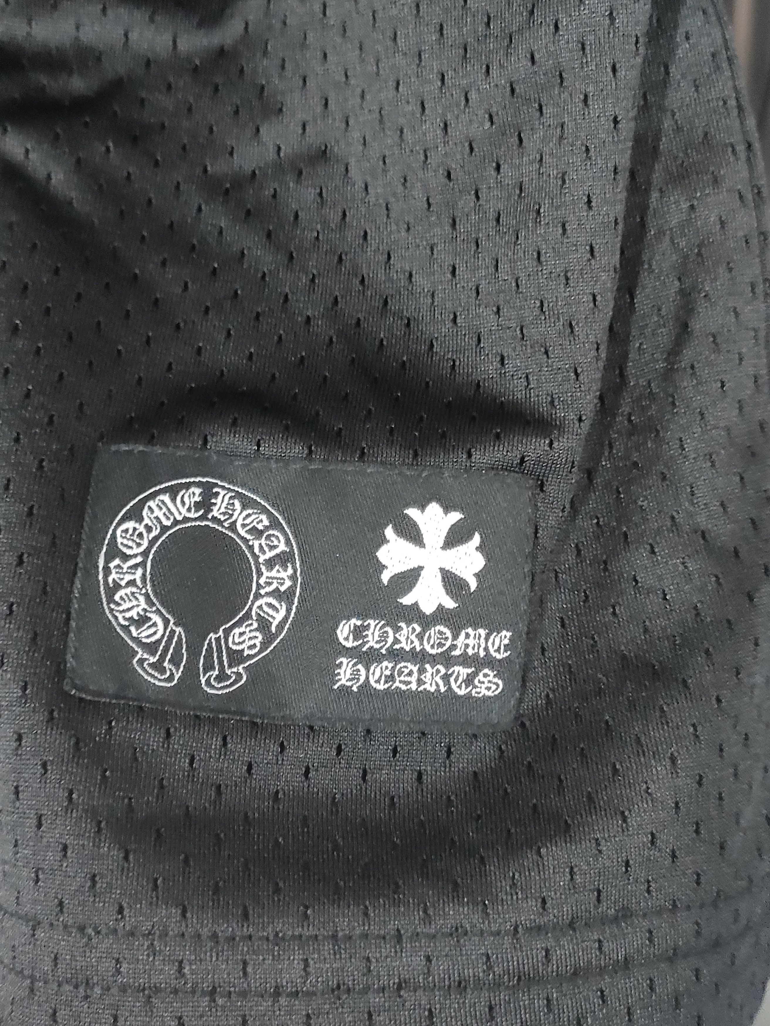 Chrome Hearts Chrome Hearts Black Mesh Ice Hockey Short Sleeve Tee Size US S / EU 44-46 / 1 - 4 Thumbnail