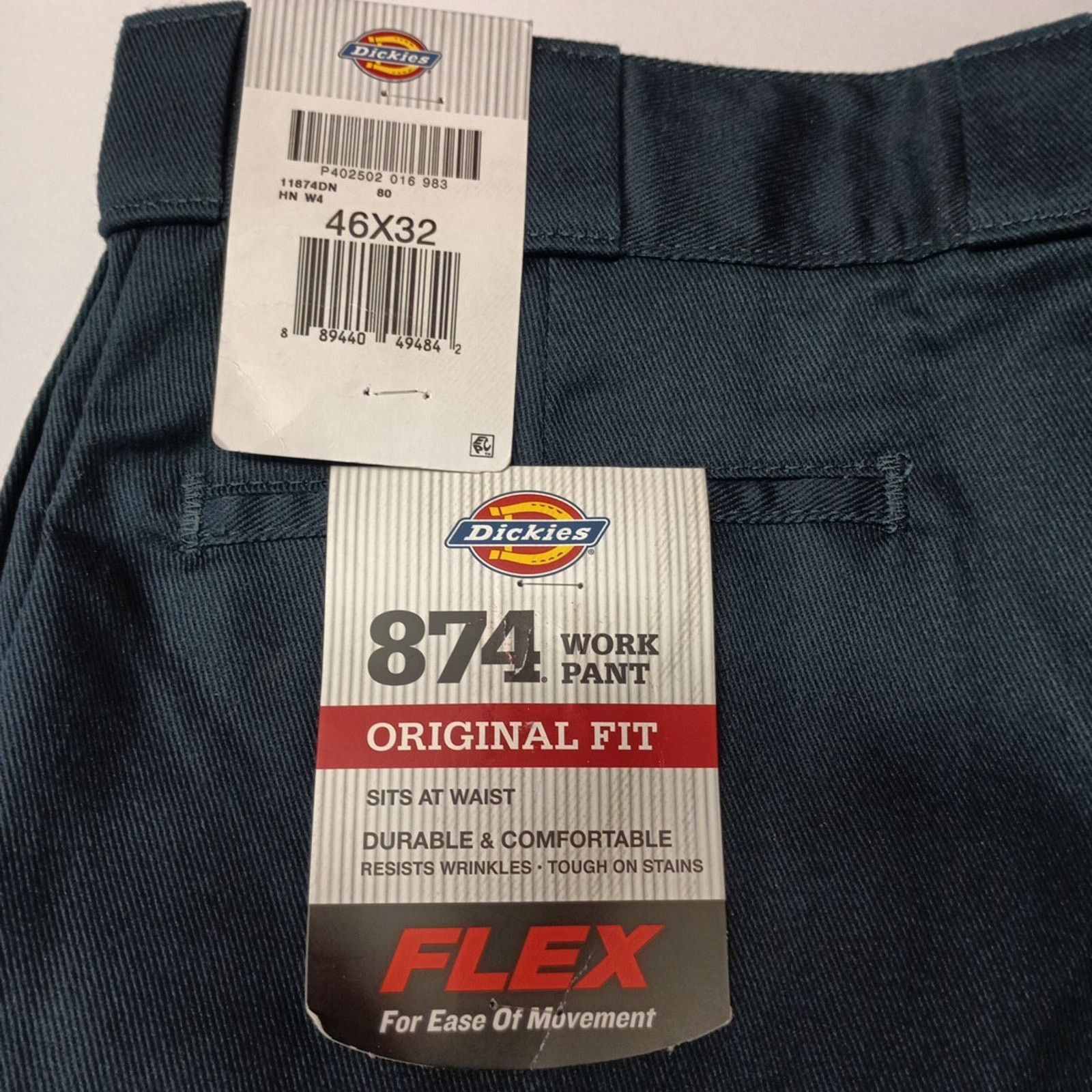 Dickies Dickies 874 Pants Men's Original Fit Work Pants 46x32 Blue Size US 44 / EU 60 - 2 Thumbnail