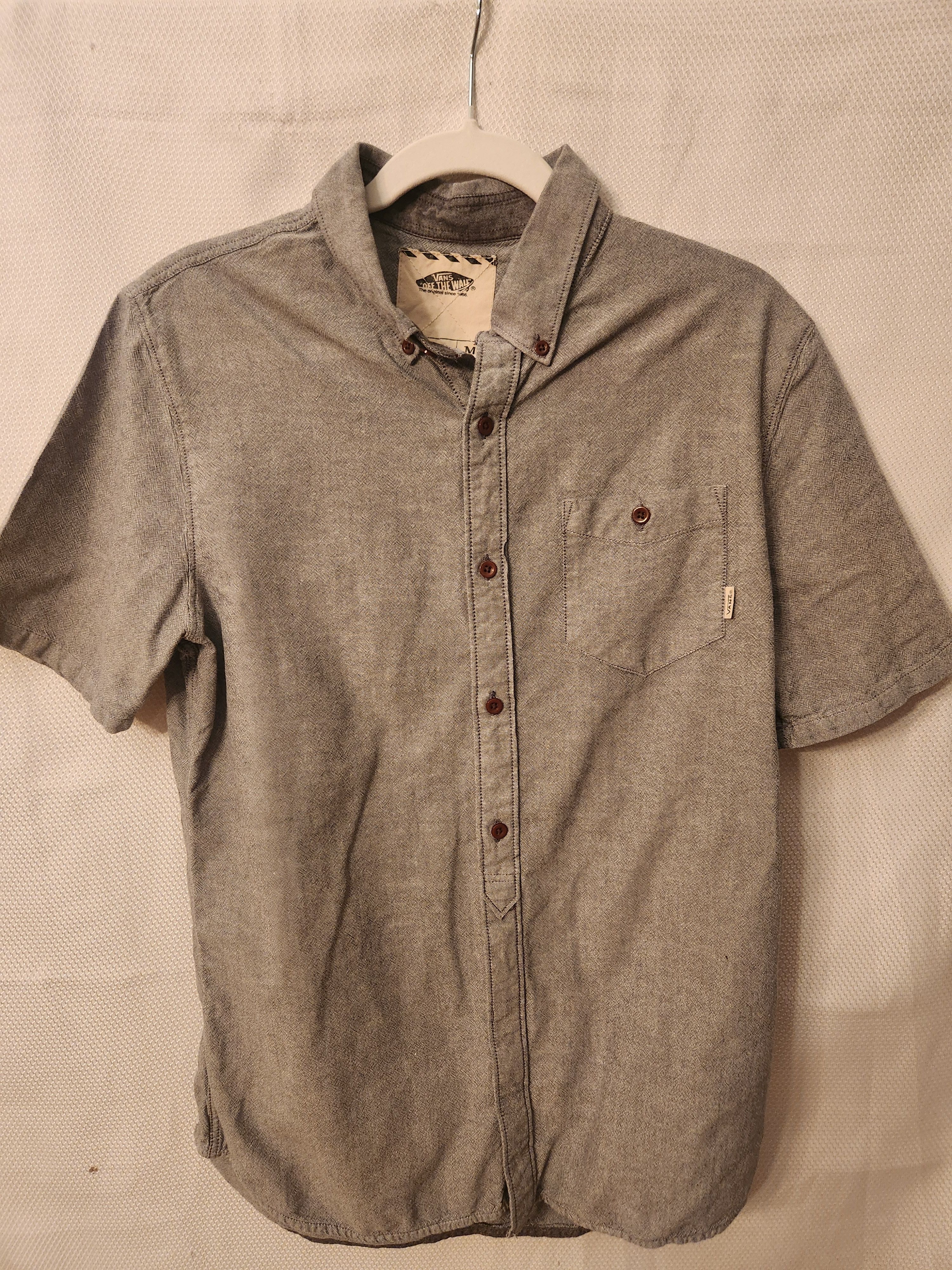 Vans 100% Cotton Men's Short Sleeve Shirt Size US M / EU 48-50 / 2 - 1 Thumbnail