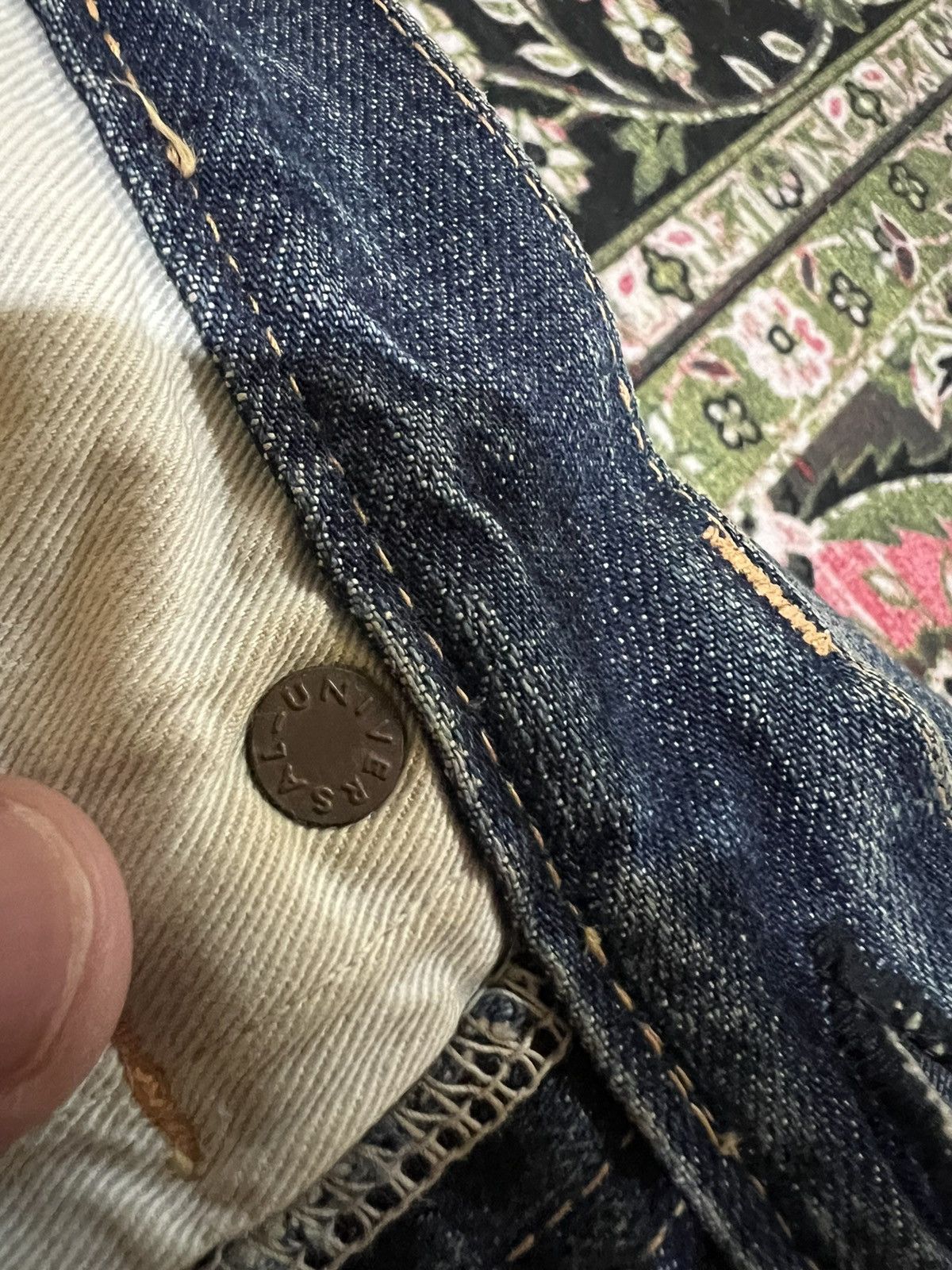 If Six Was Nine × Seditionaries 💥BAGGY💥VINTAGE 90’s ACOUSTIC DISTRESSED SELVEDGE JEANS Size US 34 / EU 50 - 10 Thumbnail