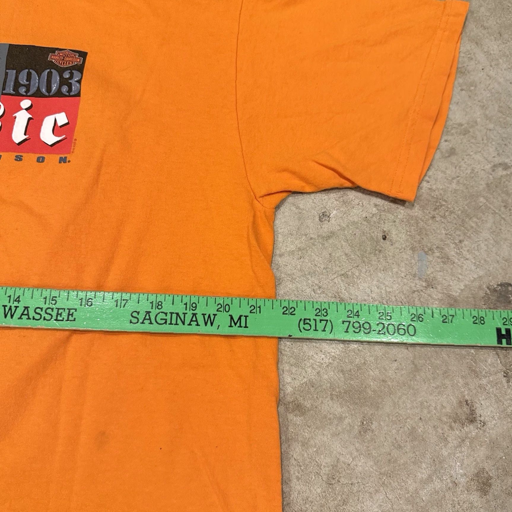 Harley Davidson VINTAGE Harley-Davidson Shirt Mens XL Orange Lincoln Nebraska Biker Motorcycle T-Shirt Size US XL / EU 56 / 4 - 6 Thumbnail