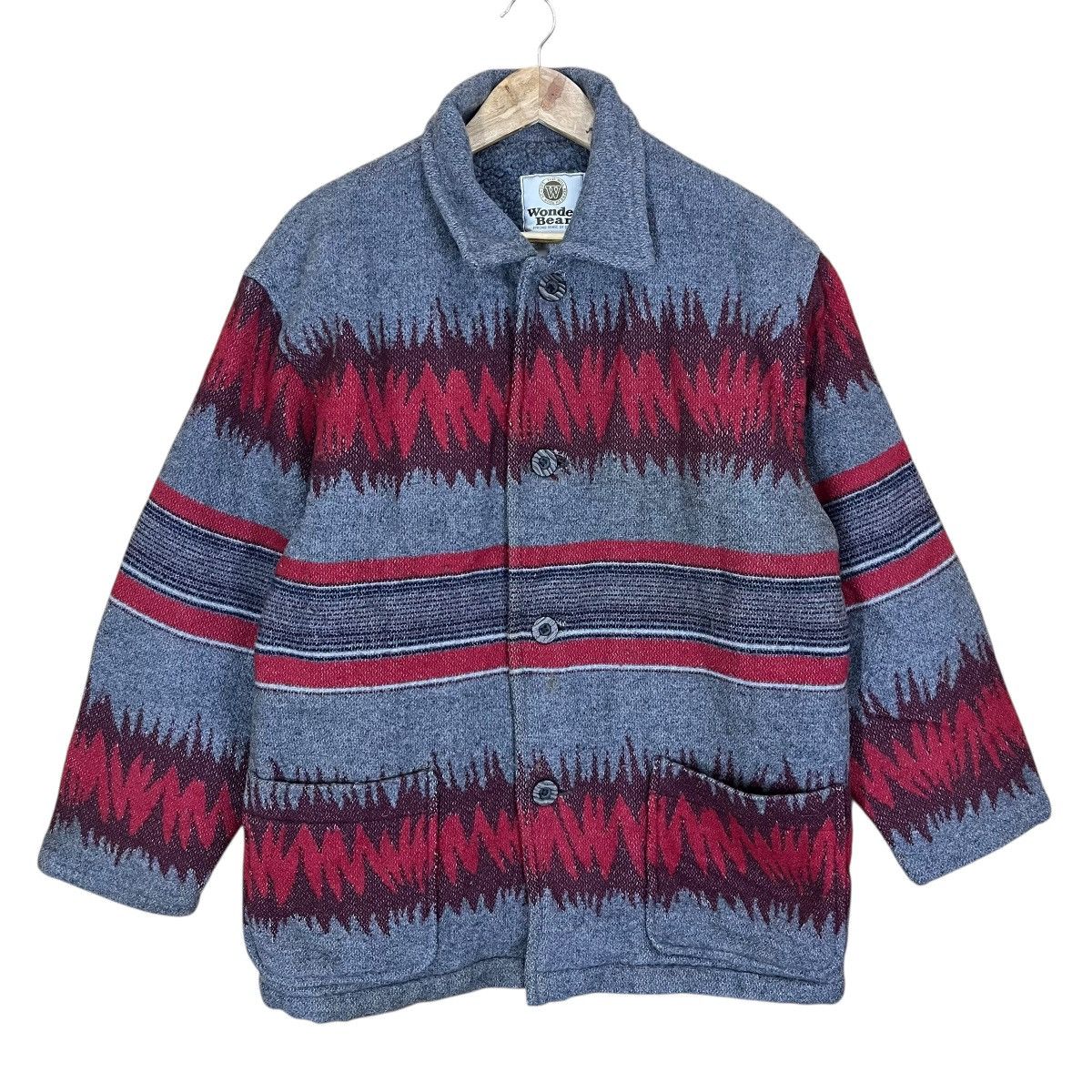 Pendleton Vintage 90’s Wonder Bear Native Hippie Button Jacket Size US M / EU 48-50 / 2 - 1 Thumbnail