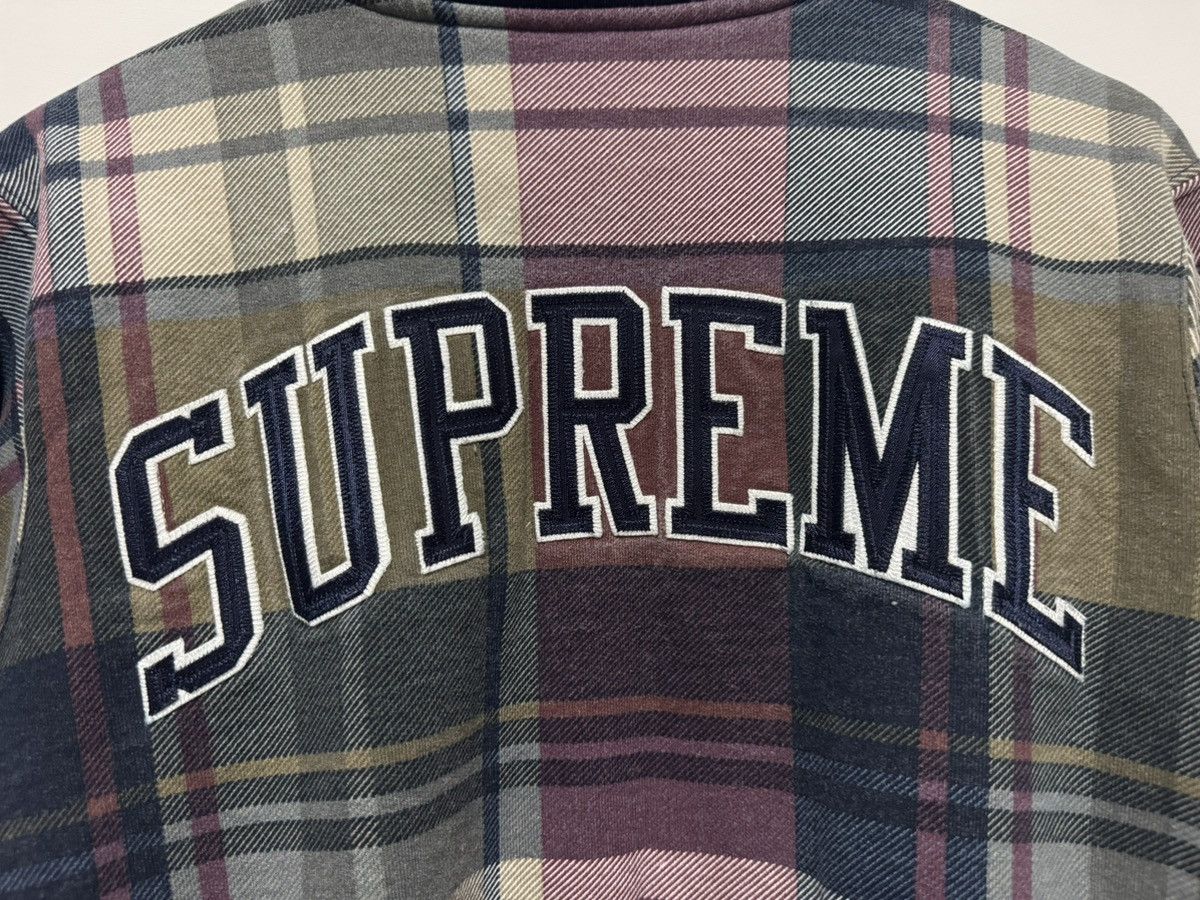 Supreme Supreme Plaid Snap Front Sweat Size US M / EU 48-50 / 2 - 3 Thumbnail