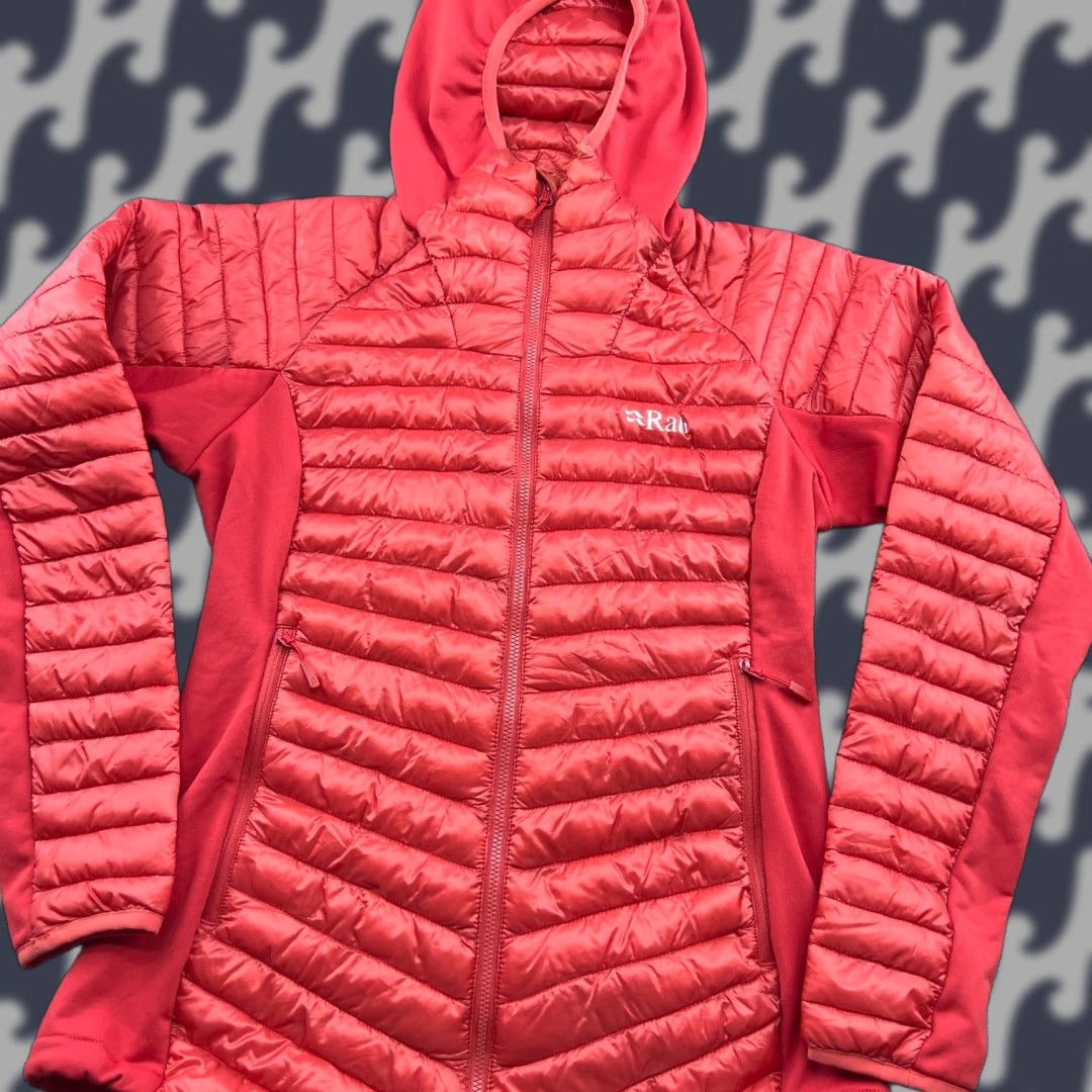 Rab RAB Cirrus Flex Hoody Jacket Womens Small Red Primaloft Perfex Puffer Hooded Zip Long Sleeve Casual Womens Jacket Size S / US 4 / IT 40 - 1 Thumbnail